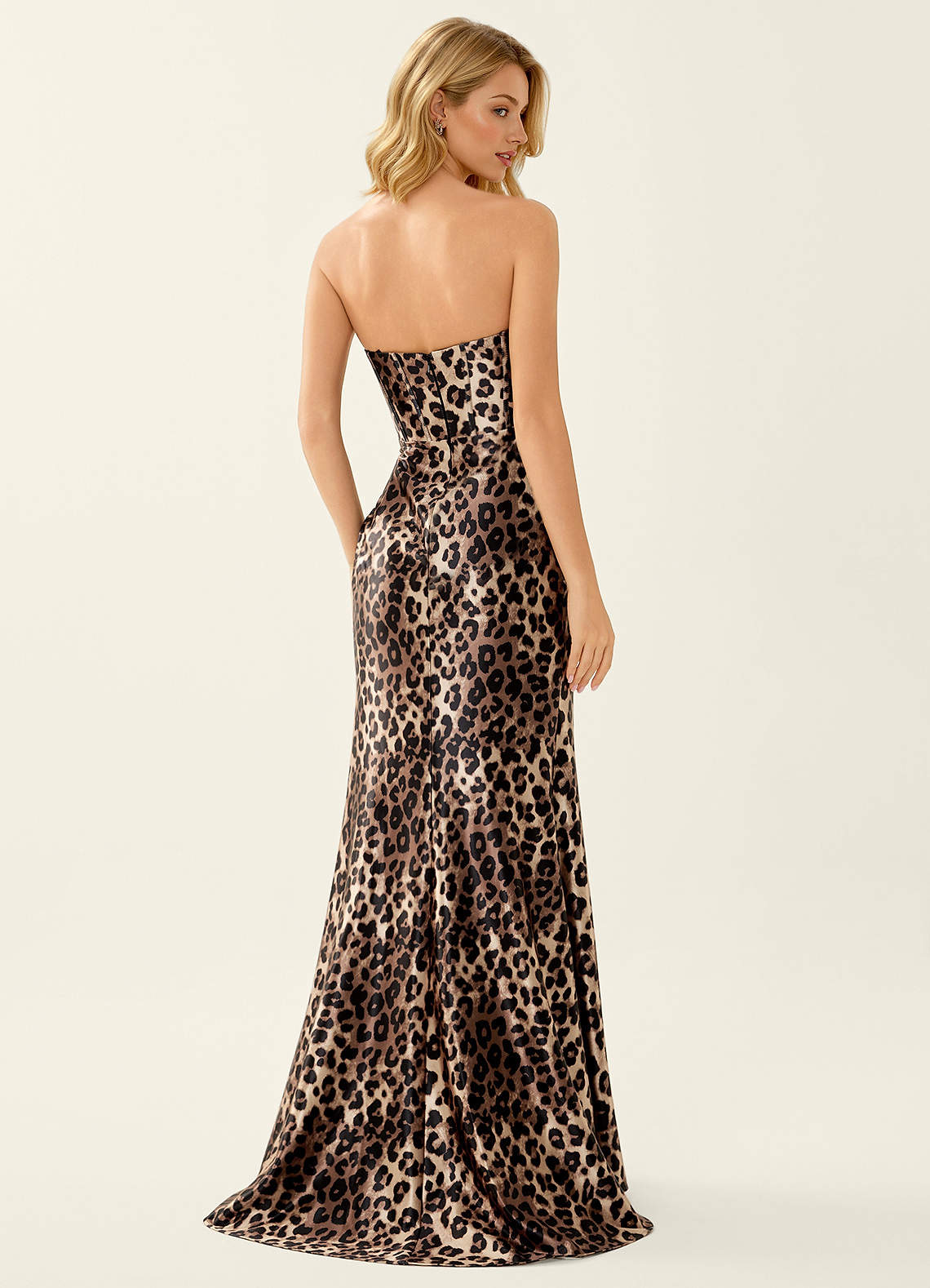 mermaid brown dress Elegant Sparkle Brown Mermaid Court Train V-neck Sleeveless Prom Dresses