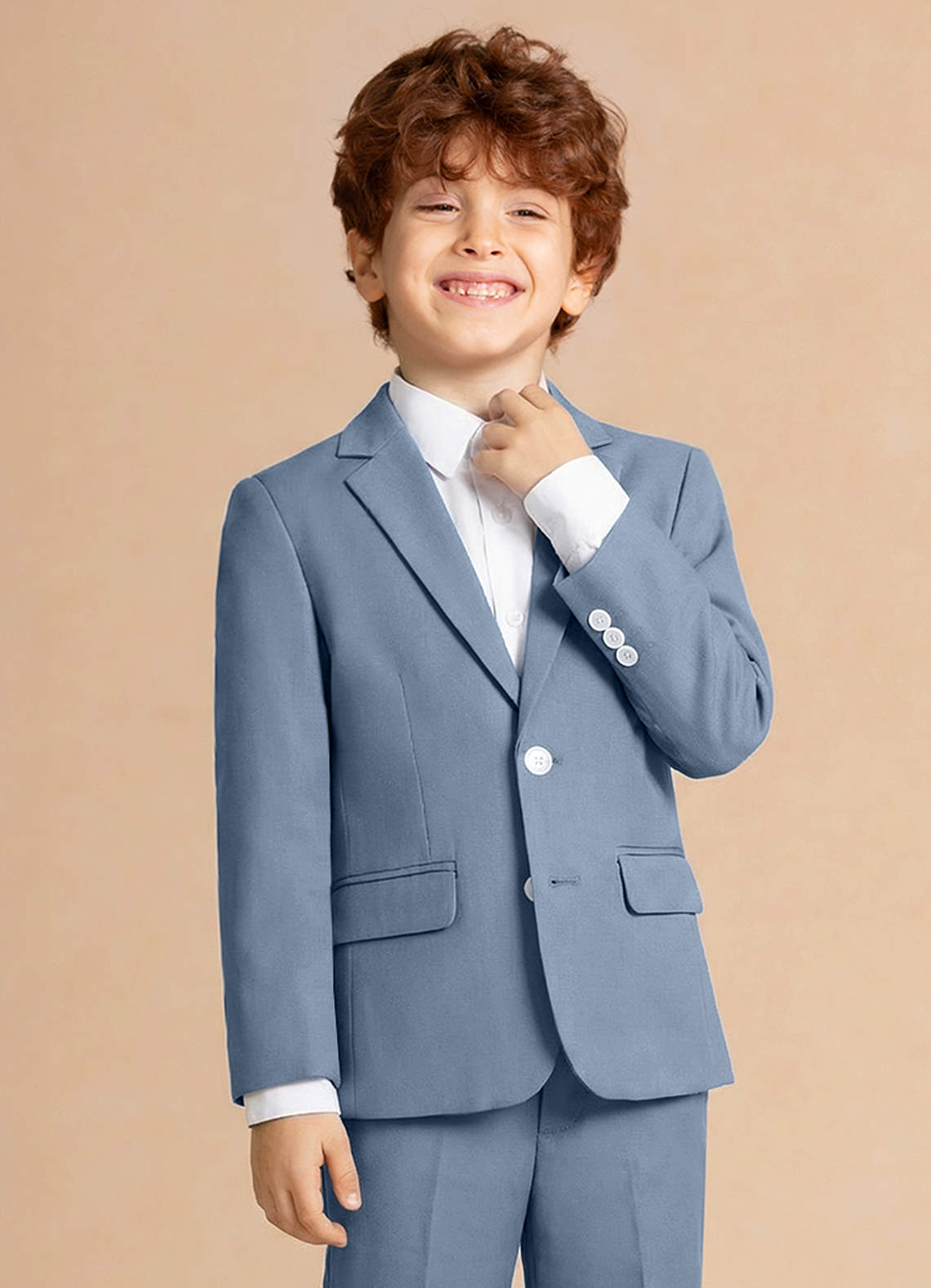 front Finn Bleu Poussiéreux Veste de garçon