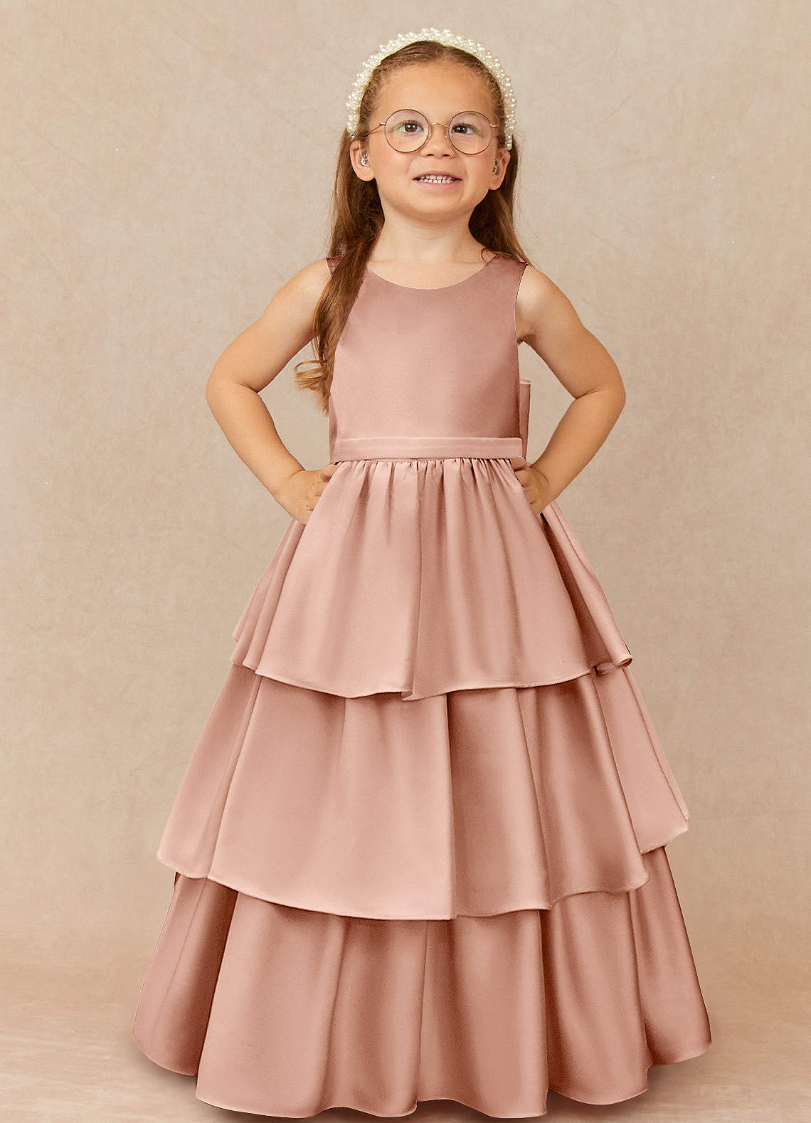 rose gold flower girl dress Rose Gold Fancy Dress