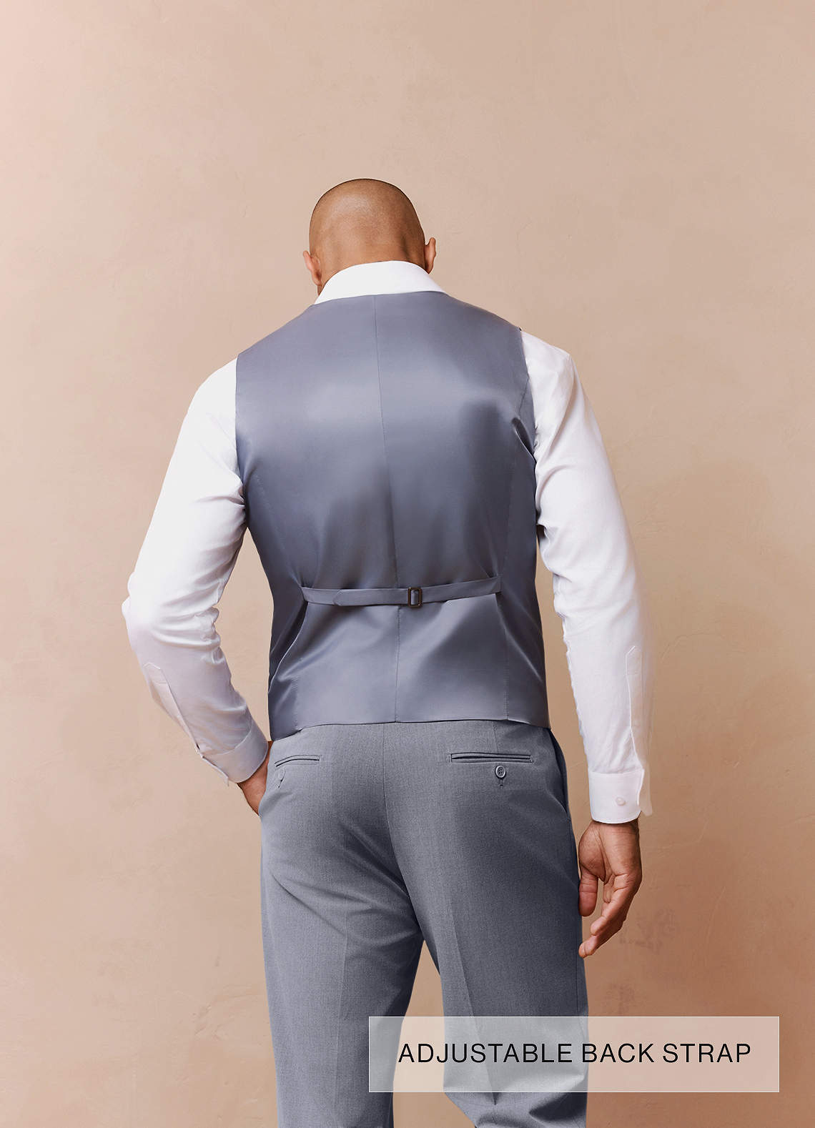 front Savile Grey Wool Blend Suit Vest