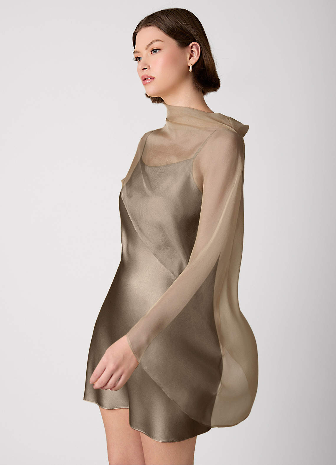 midi length formal dresses Evening Spotlight Satin Midi Dress | Made-To-Order main image 0