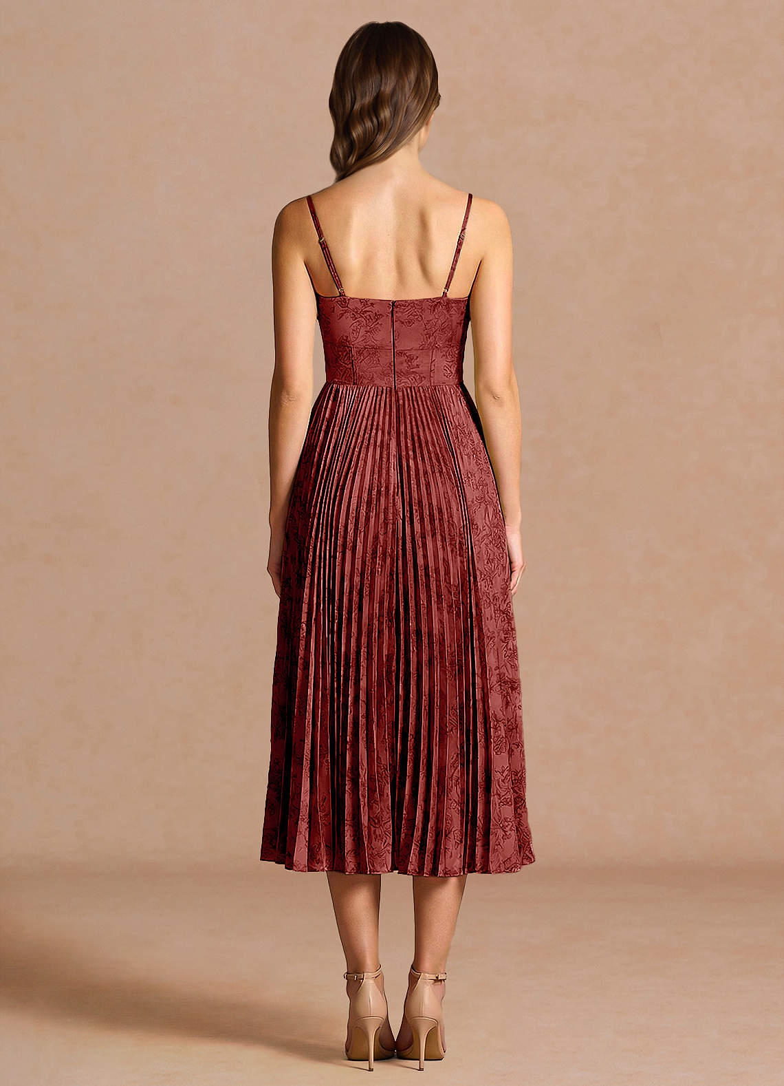 vesper orange dress Niccola