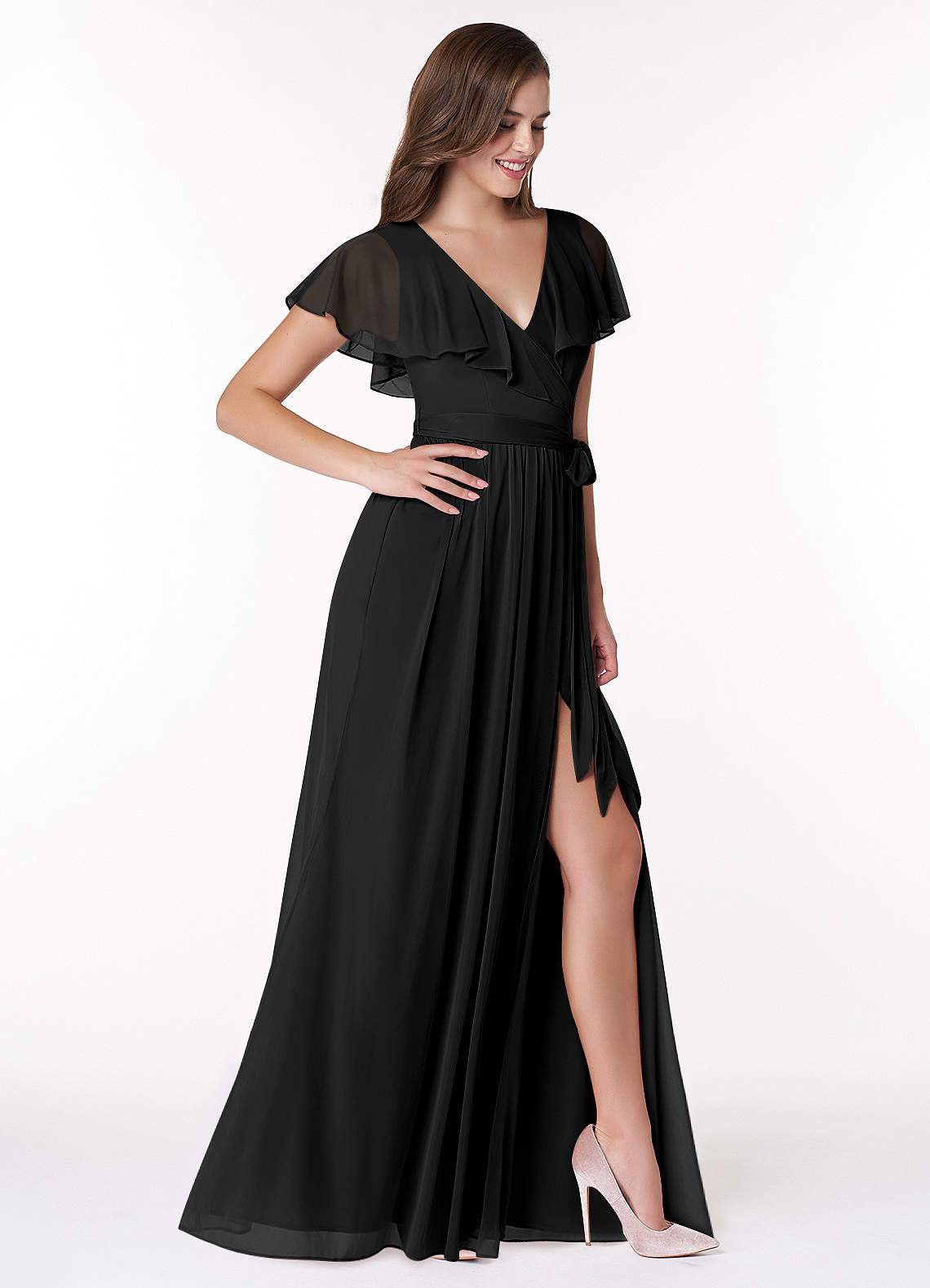 slim fit dress slacks La Salle Off Shoulder Mesh Maxi Dress Black