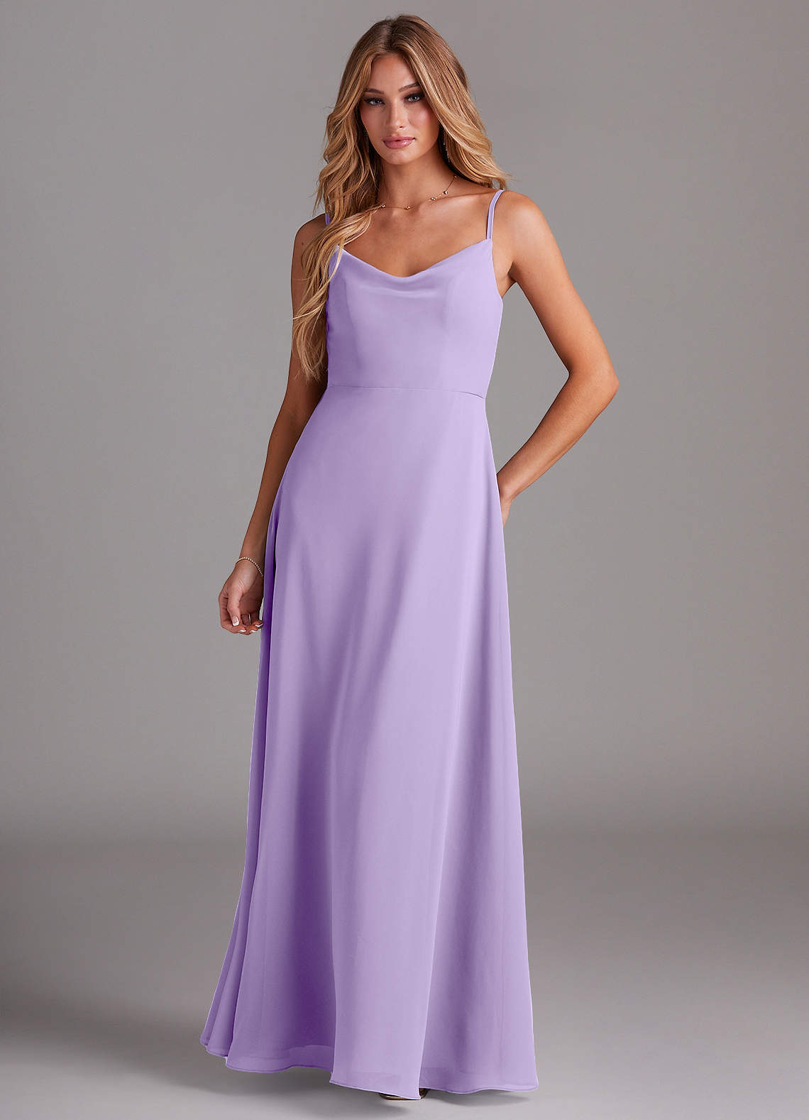 Azazie Daenerys Lilac Chiffon Bridesmaid Dresses | Azazie