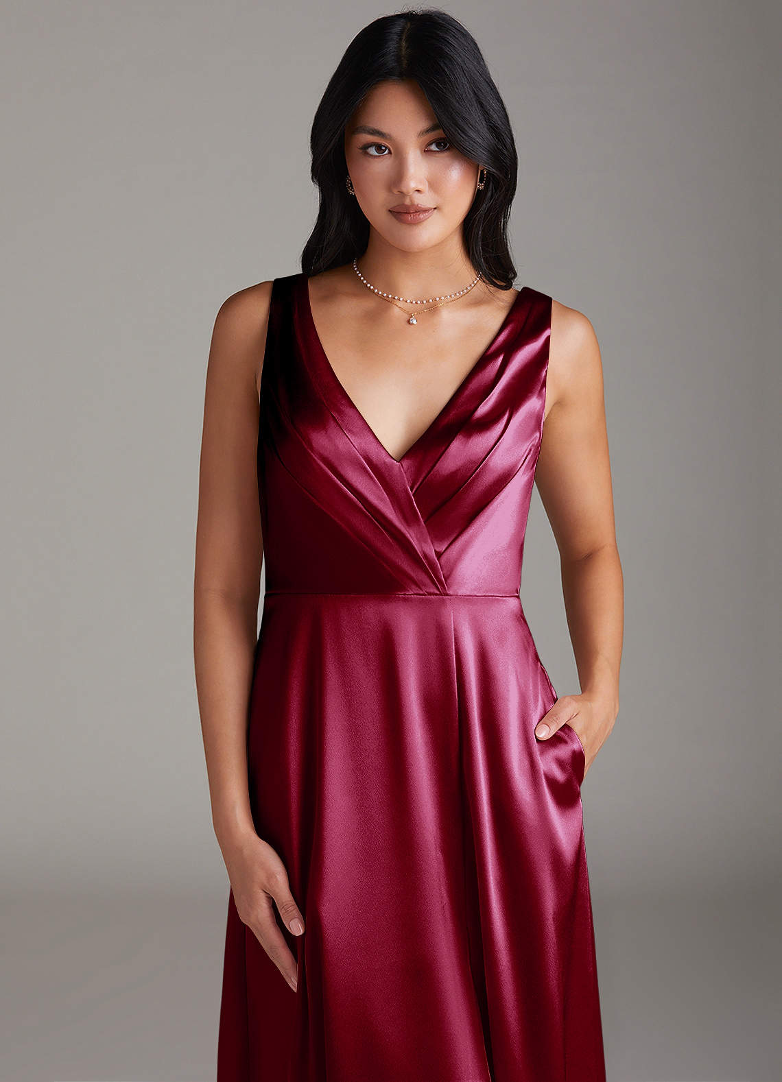 Nelly fashion burgundy dress