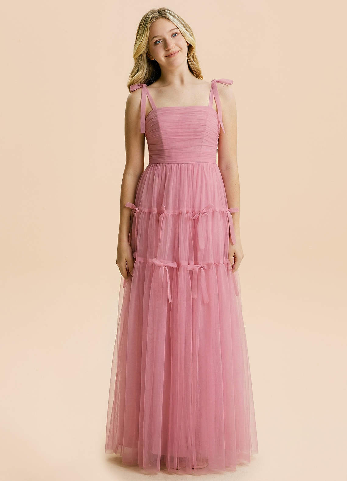 front Azazie Aria Junior Formal Dress