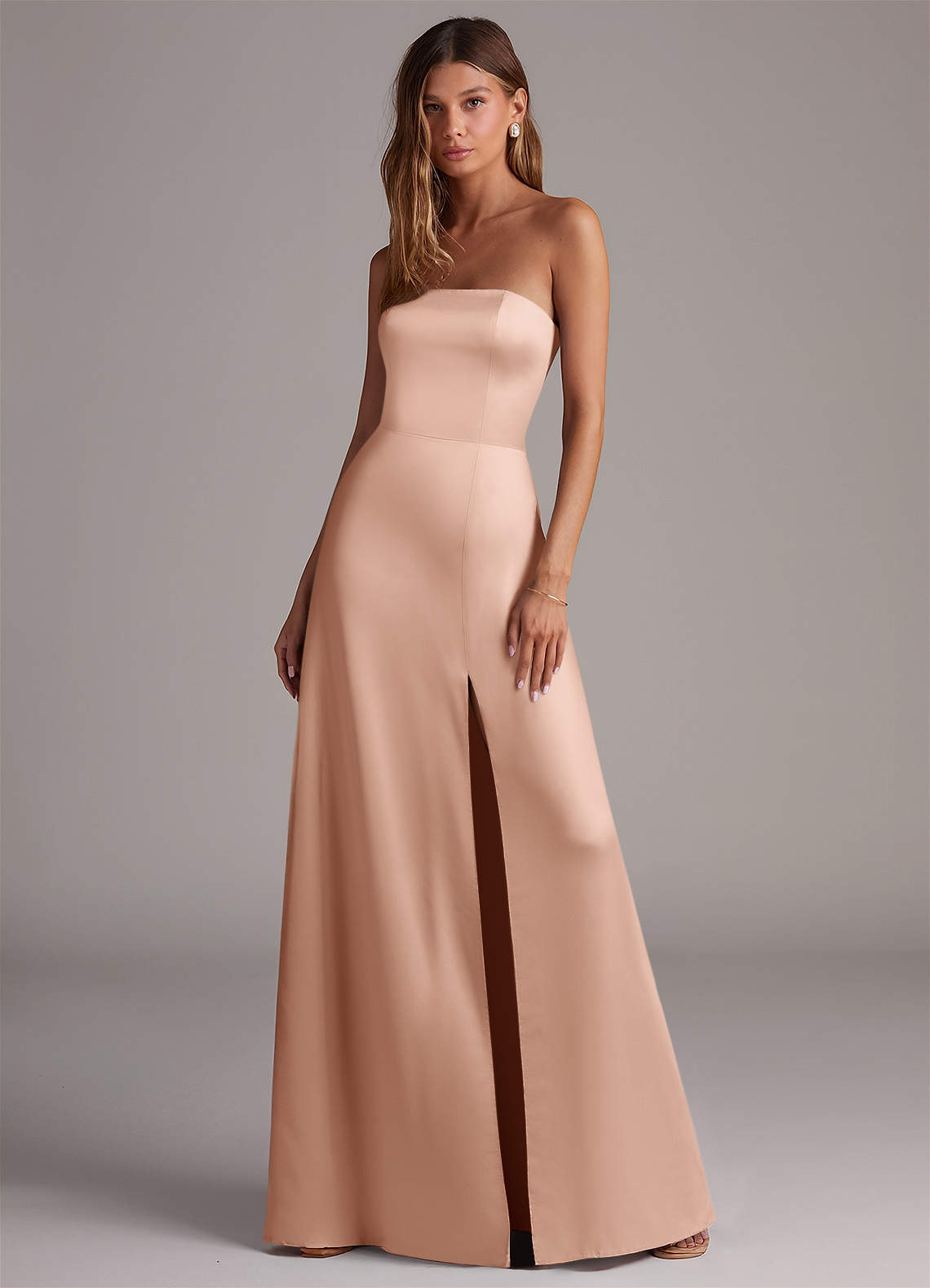 Azazie Wren Rose Gold Bridesmaid Dresses Azazie