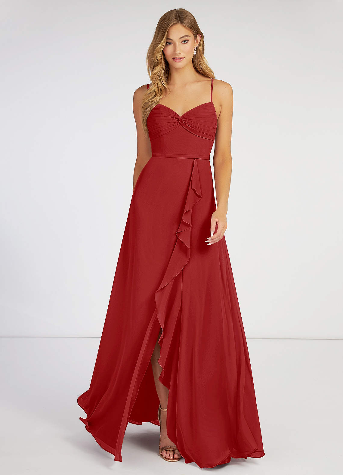 Azazie Evaline Rust Bridesmaid Dresses | Azazie