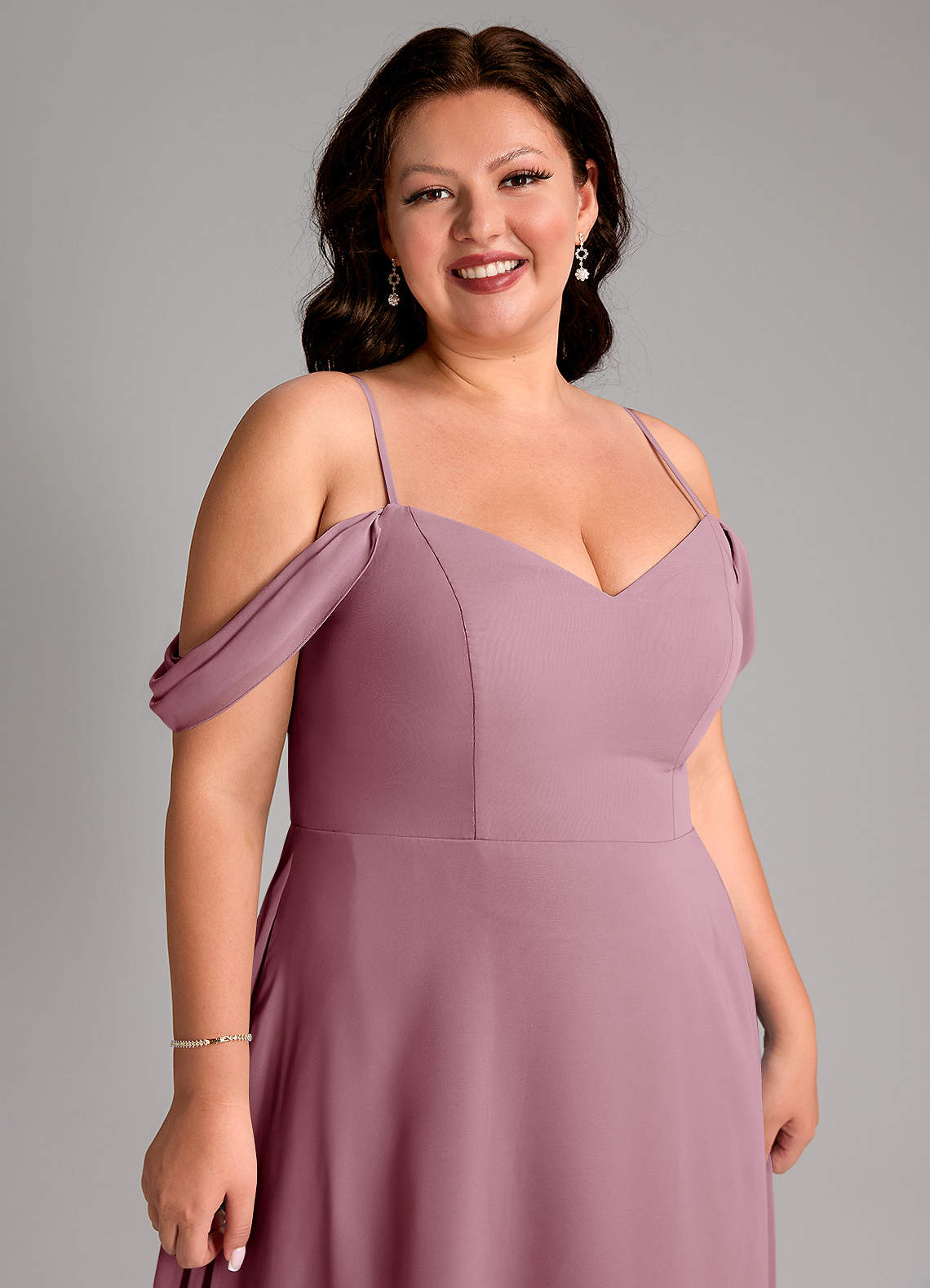 Azazie Marley Vintage Mauve Chiffon Bridesmaid Dresses | Azazie