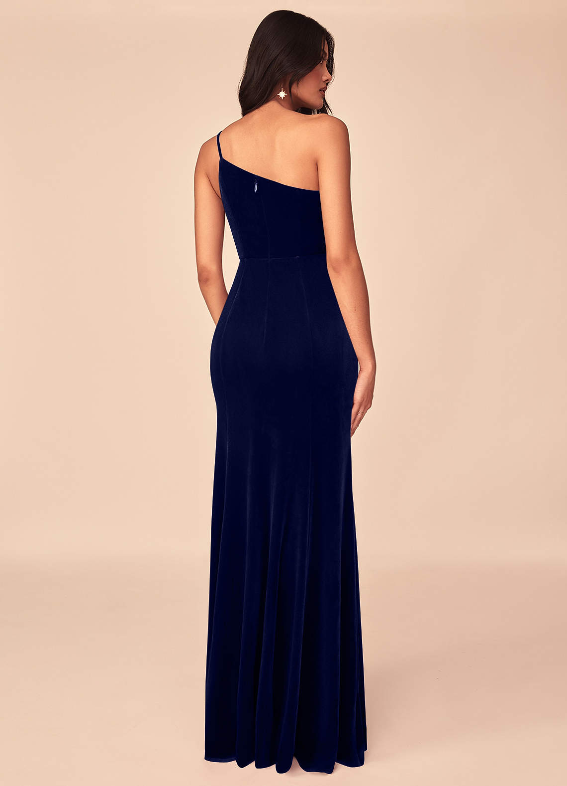Azazie Kala Ready to Ship Dark Navy Velvet Bridesmaid Dresses | Azazie