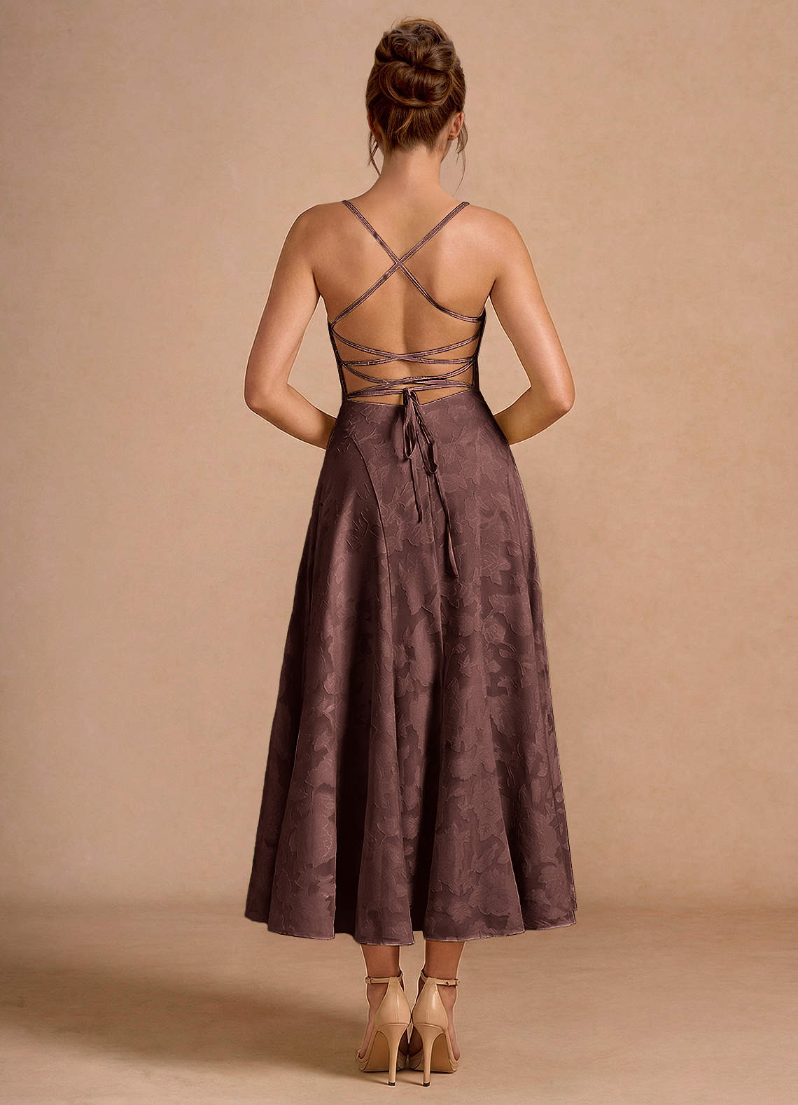 Vestido Moca Coco Largo Irelia image2