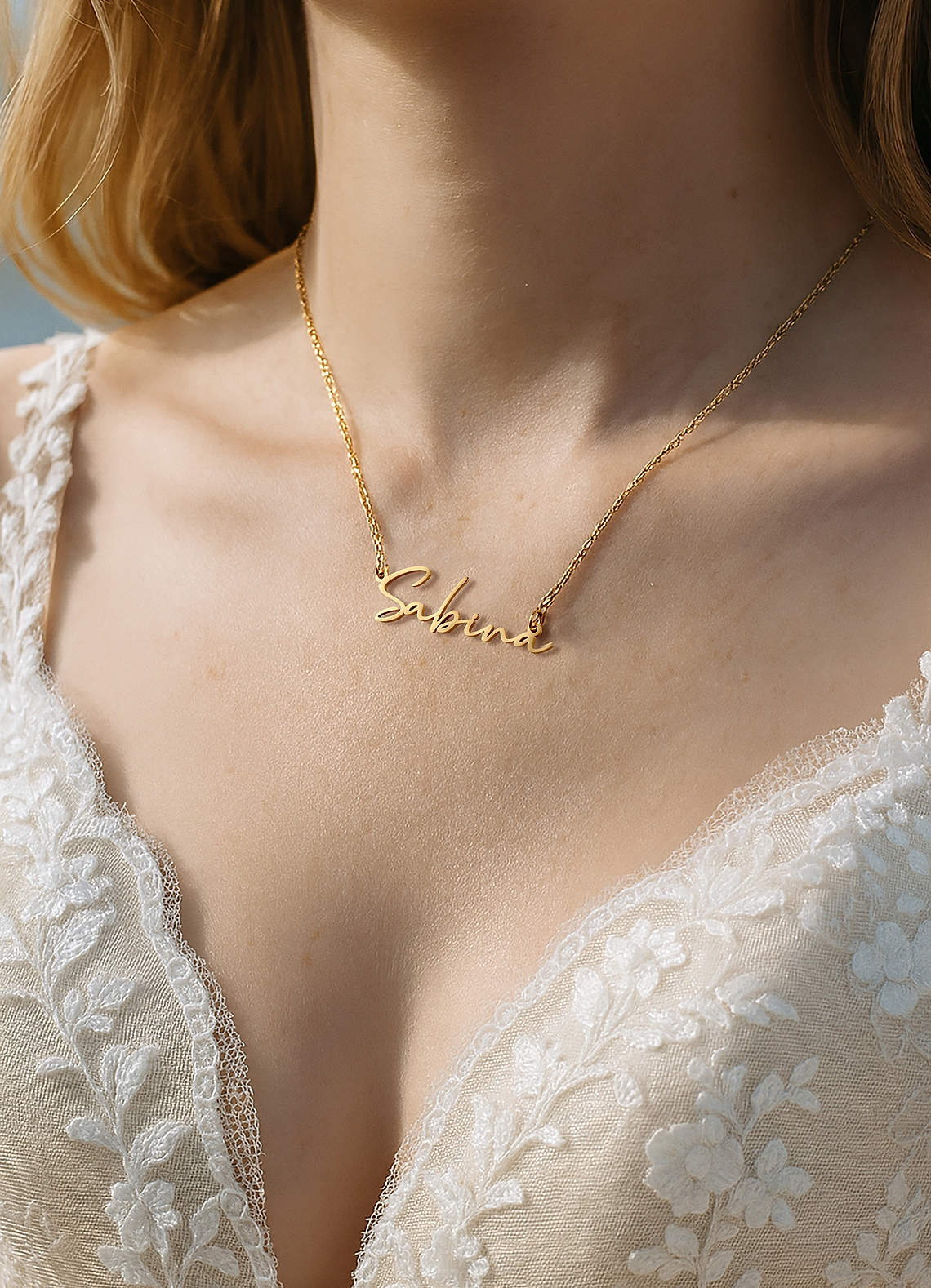 front Personalized Name Necklace