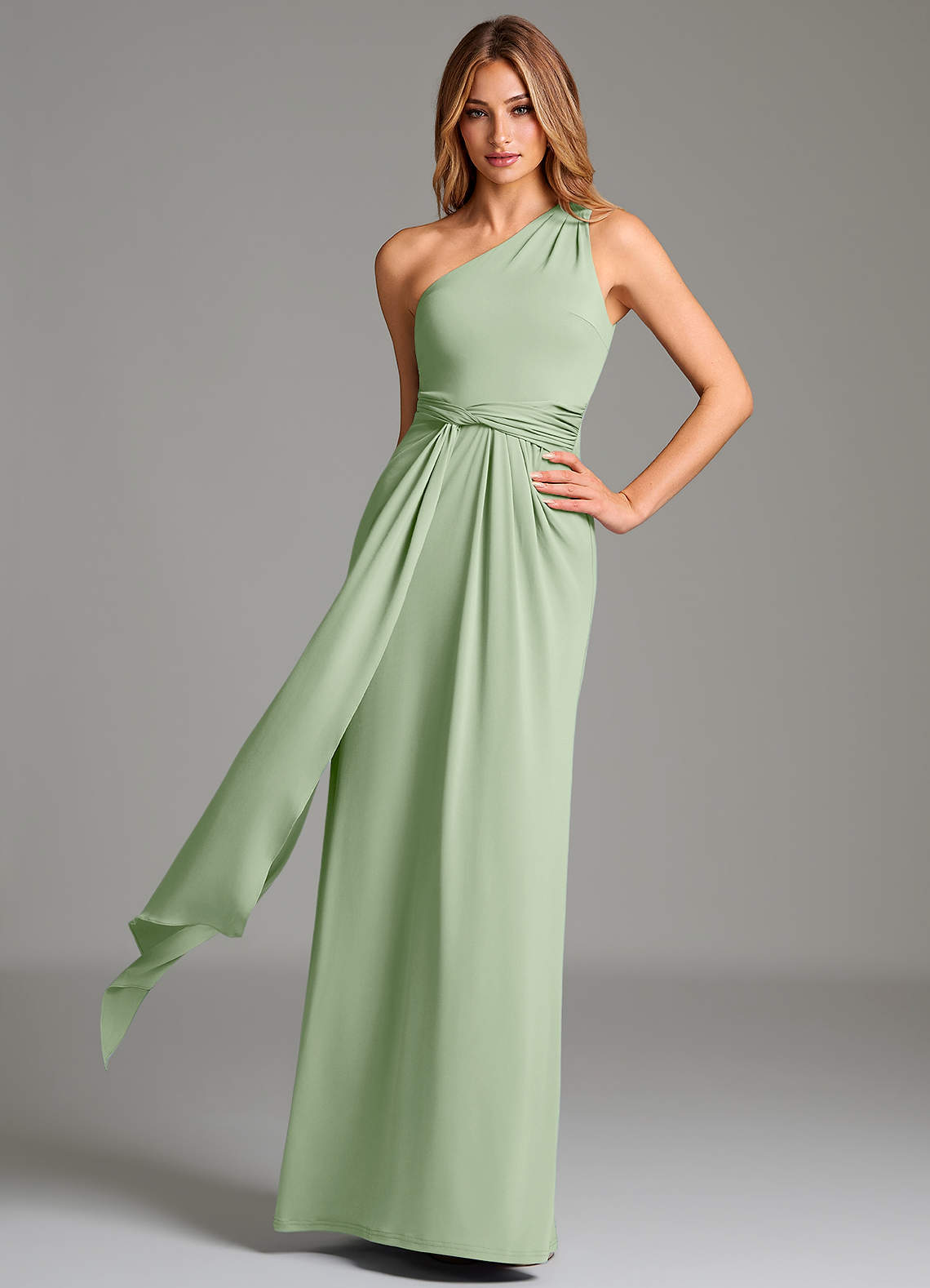 green dress outfit formal Zara Cross Waist Jersey Dress-Hunter Green, Ikat