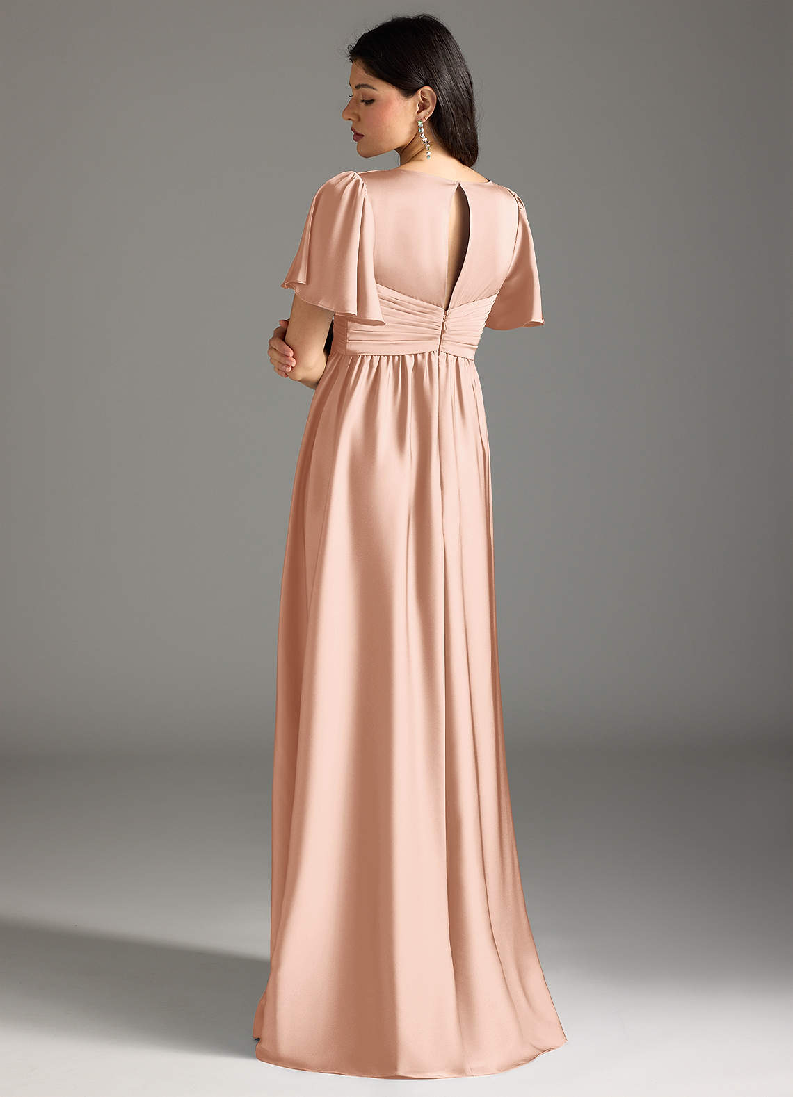 slim fit dress slacks Jenny Yoo Bridesmaid Dress Priya Maternity Sea Glass
