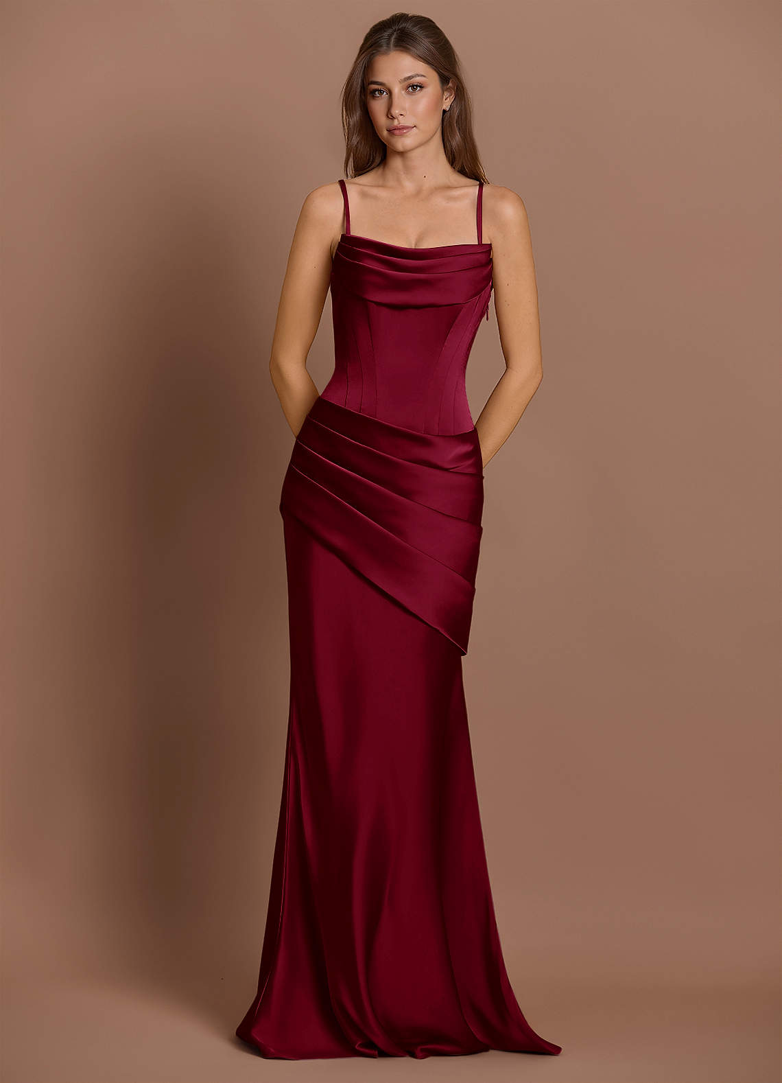 merlot formal dress Azazie Mermaid Corset Evening for Events SHORTCOLOUR|grey