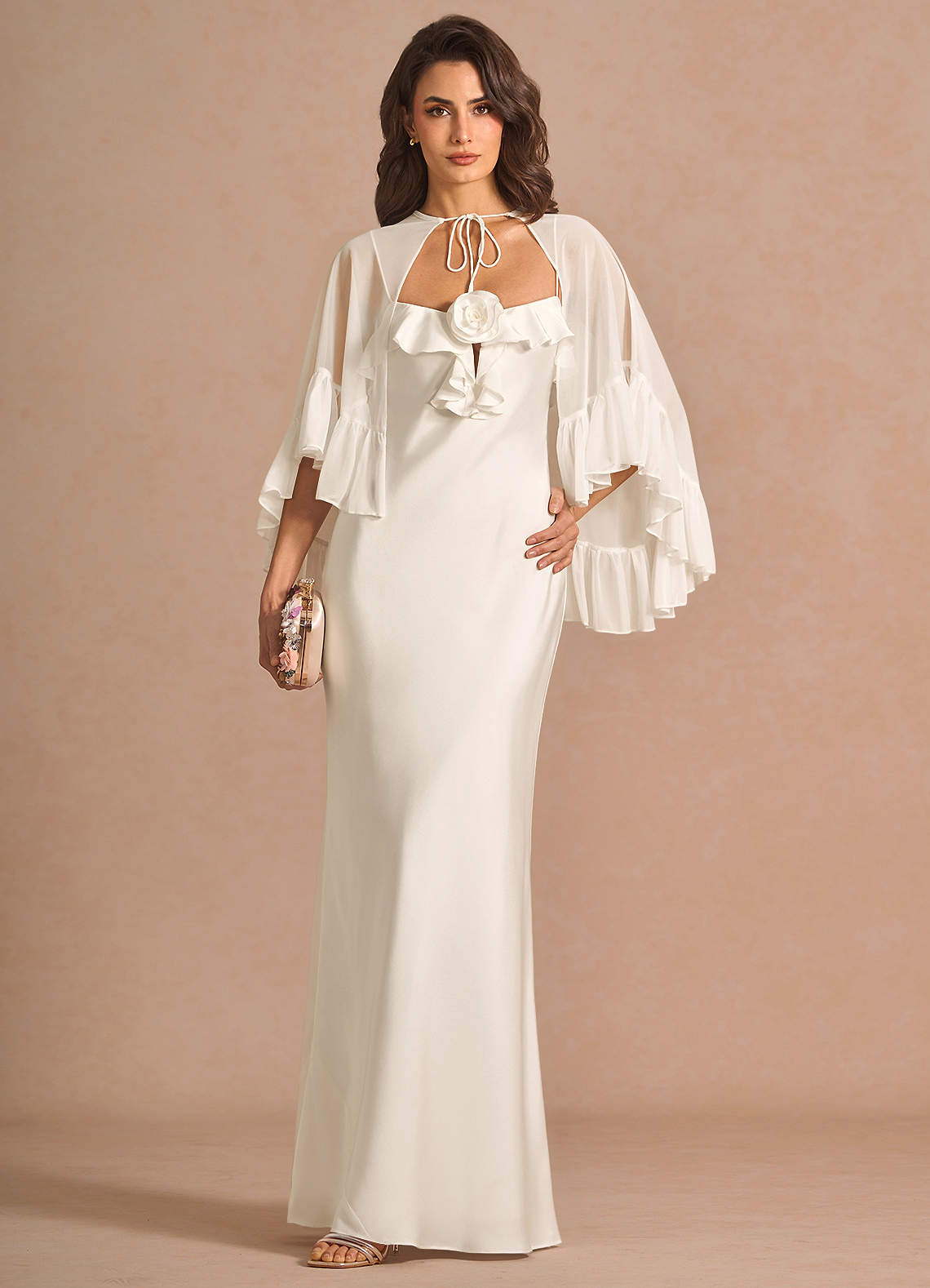 two piece maxi dress white Jora White Fringe Maxi Dress Two Piece Set Ooins