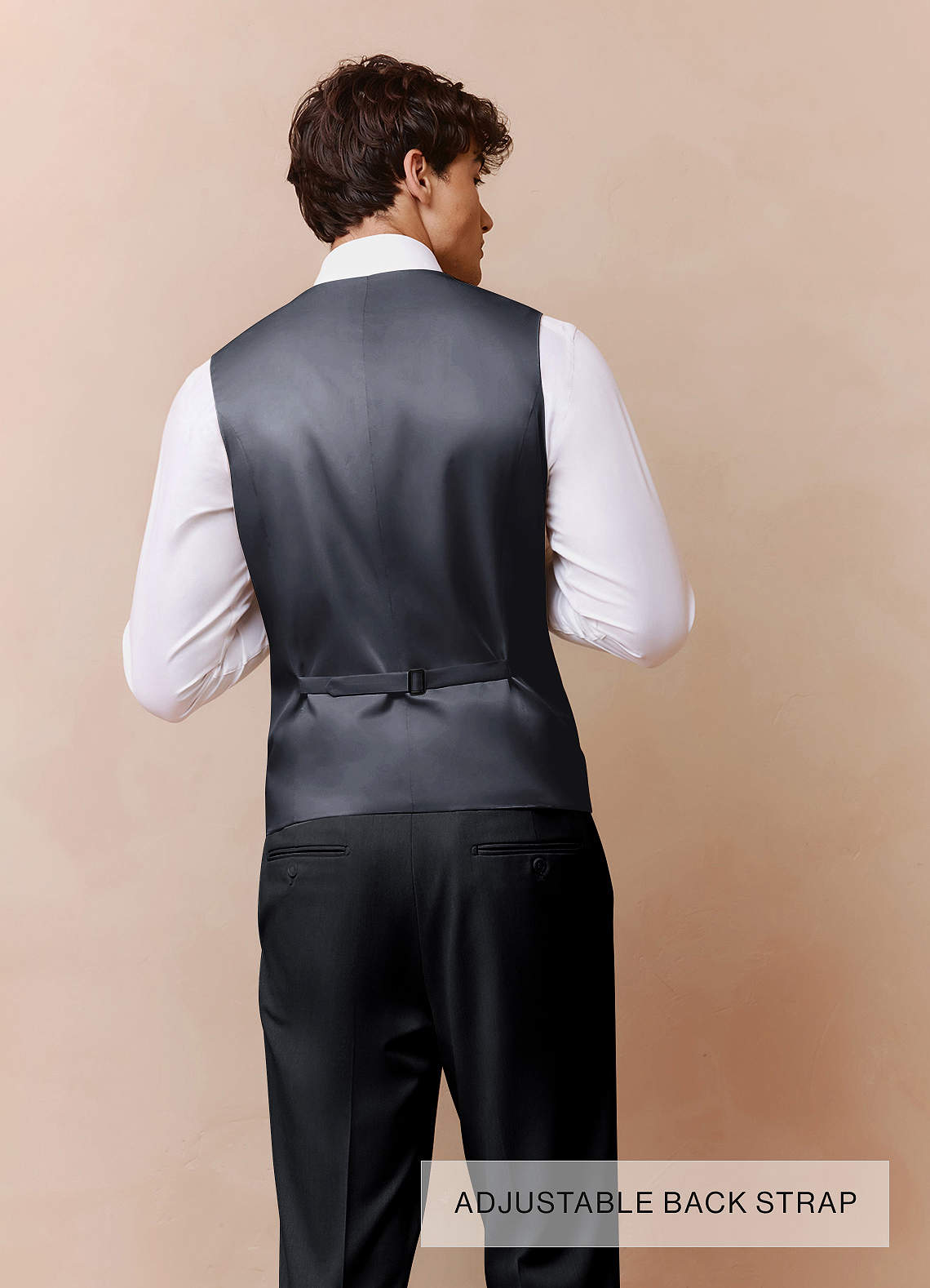 front Savile Charcoal Wool Blend 3-Piece Suit