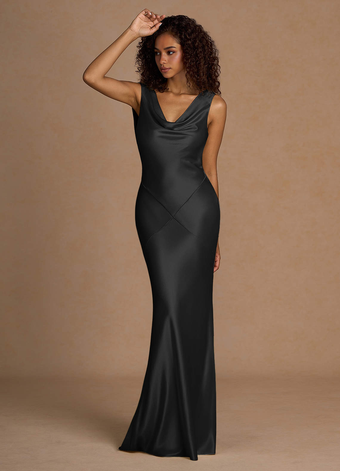 Kastra Black Open Back Maxi Dress Ready to Ship | Azazie