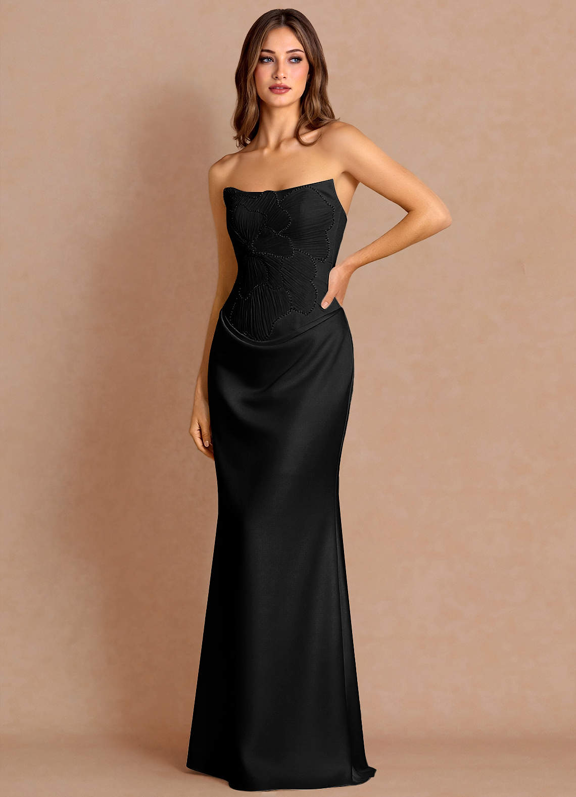 black silk maxi dress Veronica Beard Akara Silk Maxi Dress | Black Multi main image 1