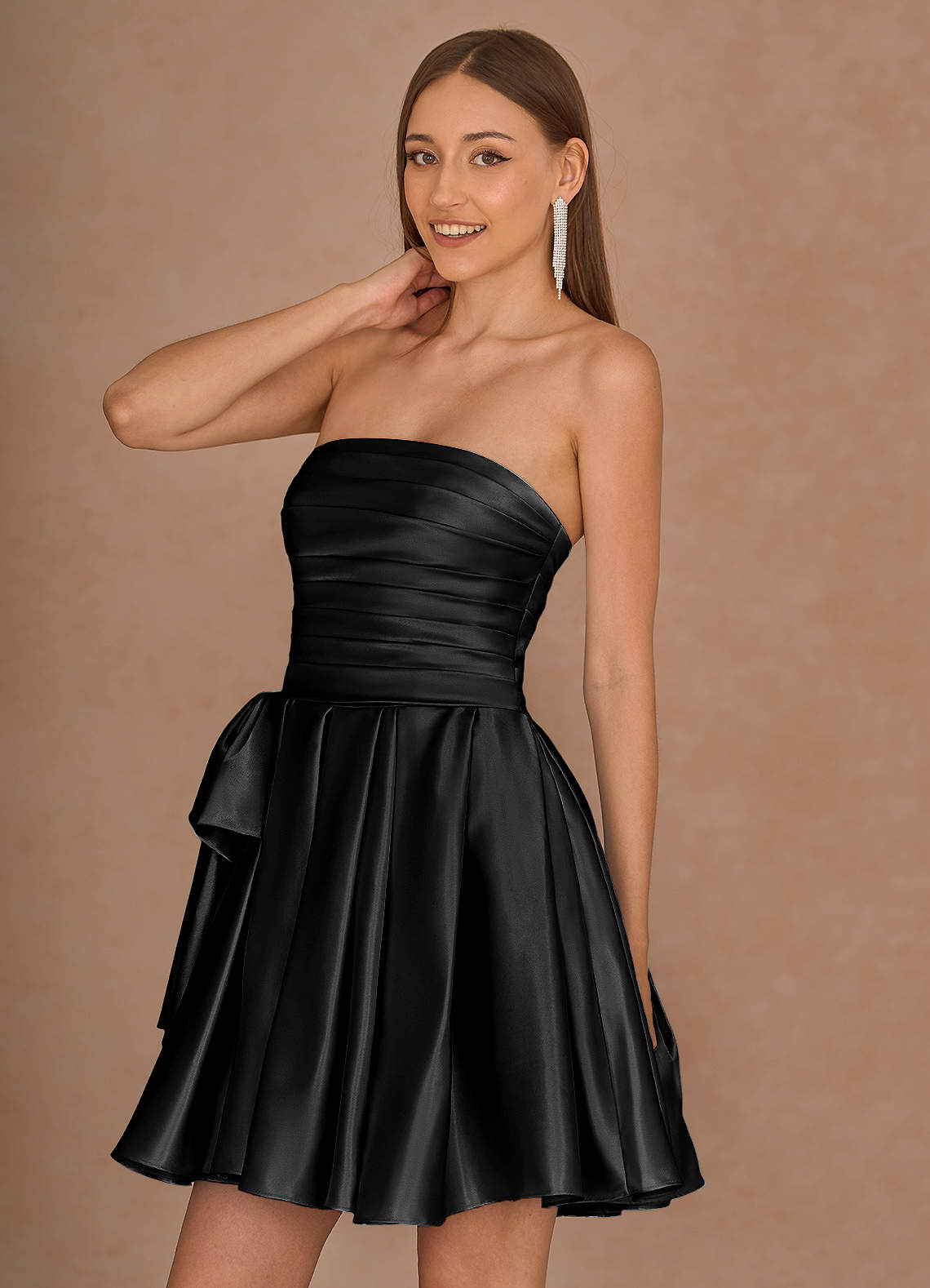 Aurae Black Mini Dress image5