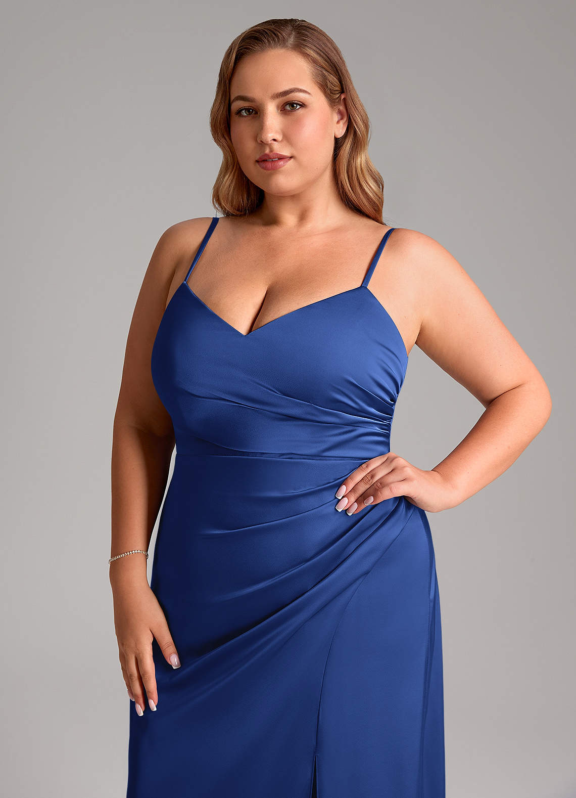 silk strapless dress Vienna Strapless Midi Dress main image 1
