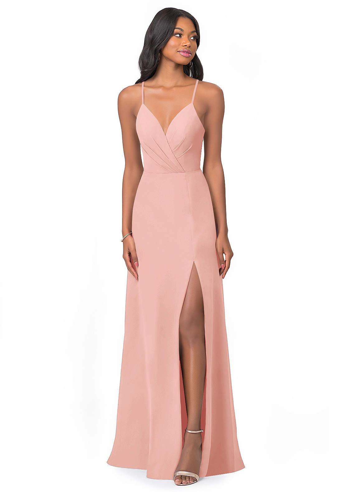 Azazie Everleigh Rosette Chiffon Bridesmaid Dresses | Azazie