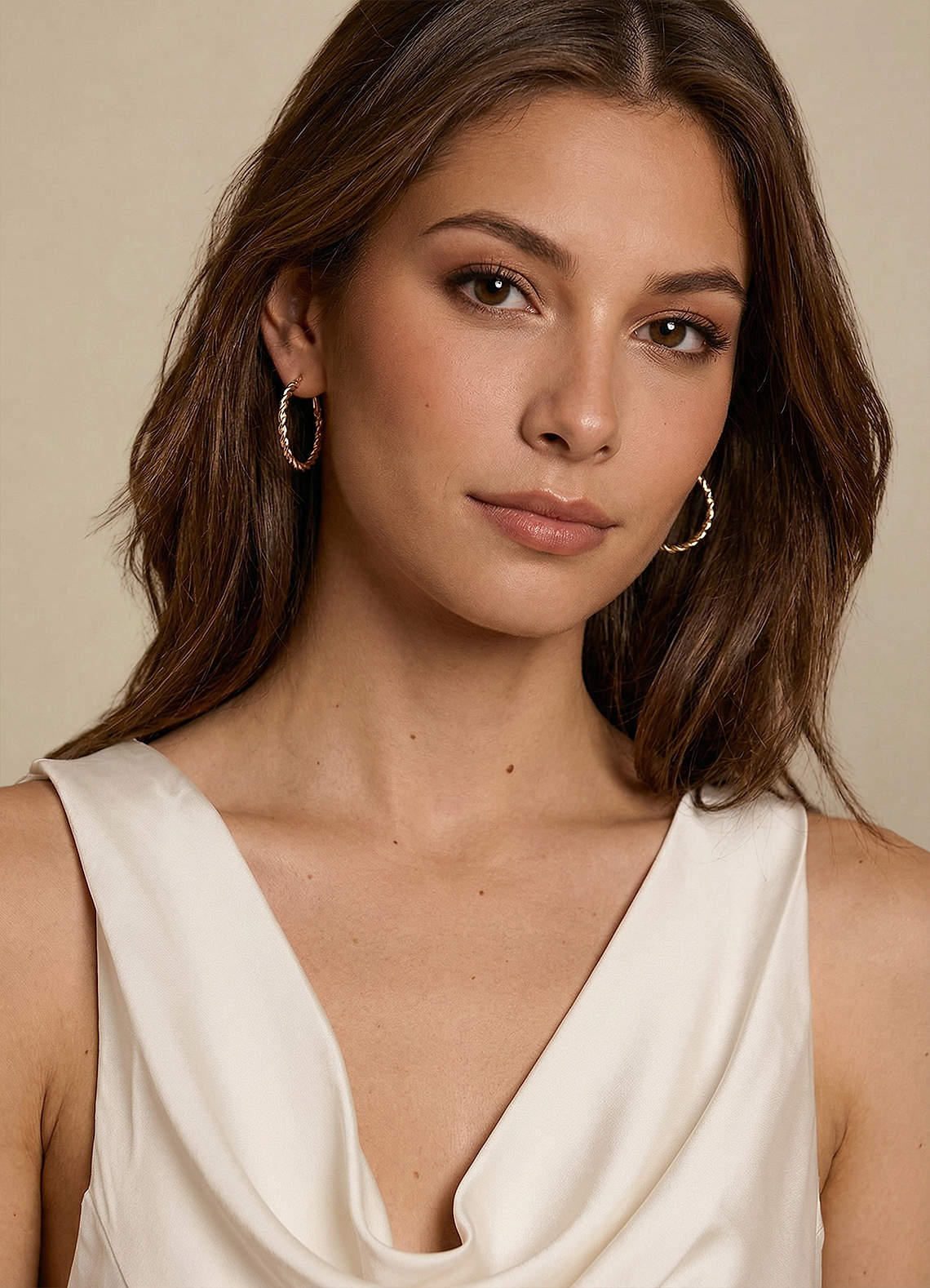 front Mångsidiga örhängen set om 6