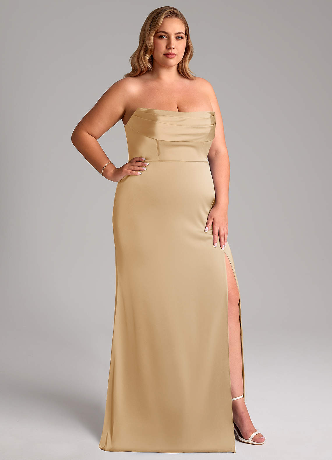 azazie gold bridesmaid dresses Saige Stretch Satin Size:10.5 - 11 US size-chart:men-shirts The Black Tux Cotton exposed boning at the