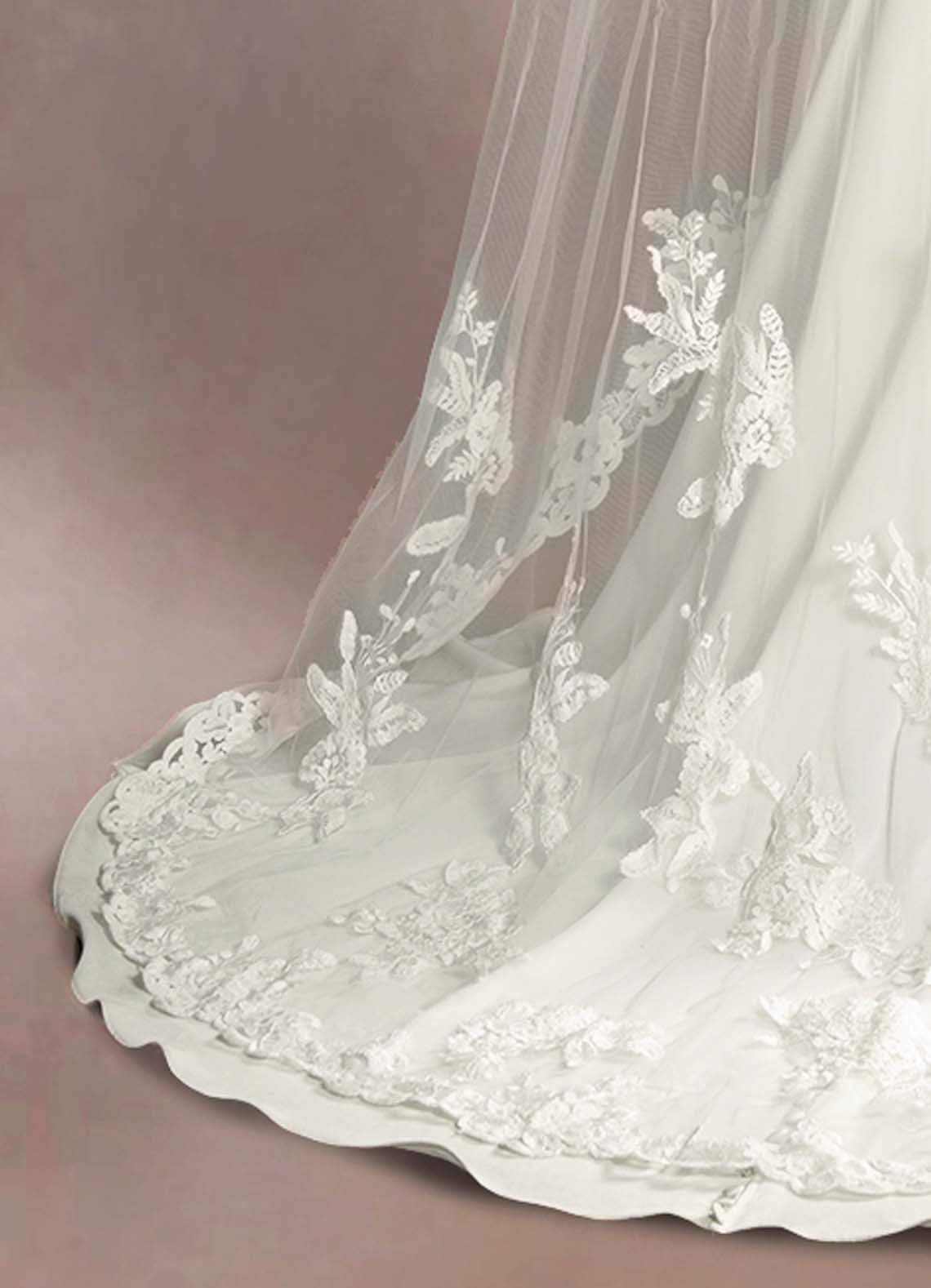 front Charity Lace Chapel Veil