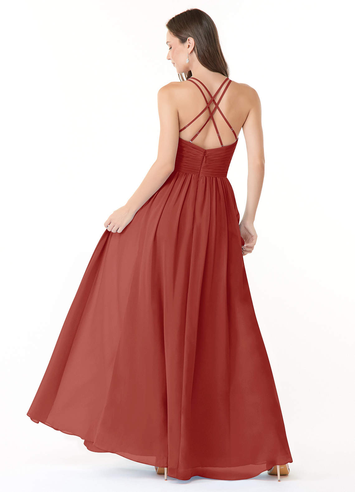 Azazie Jeanna Terracotta Bridesmaid Dresses Azazie CA