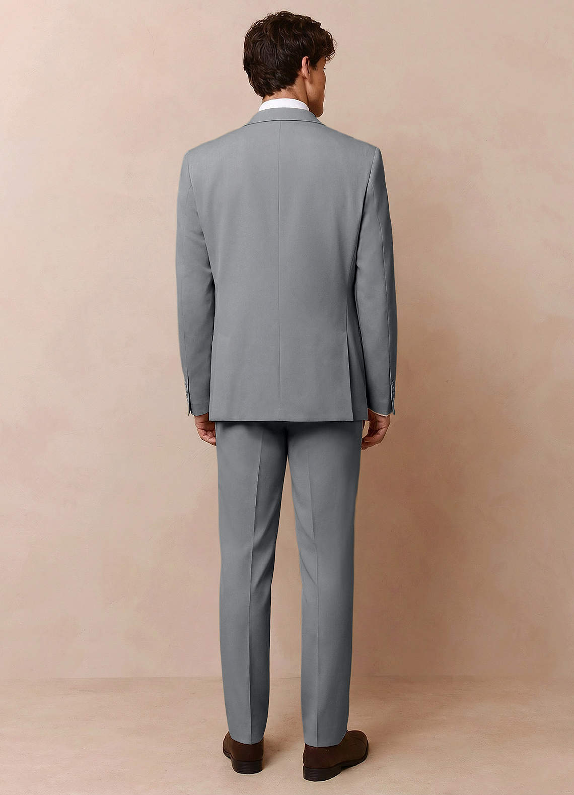 front Owen Grey Lightweight Tailored Suit Jacket