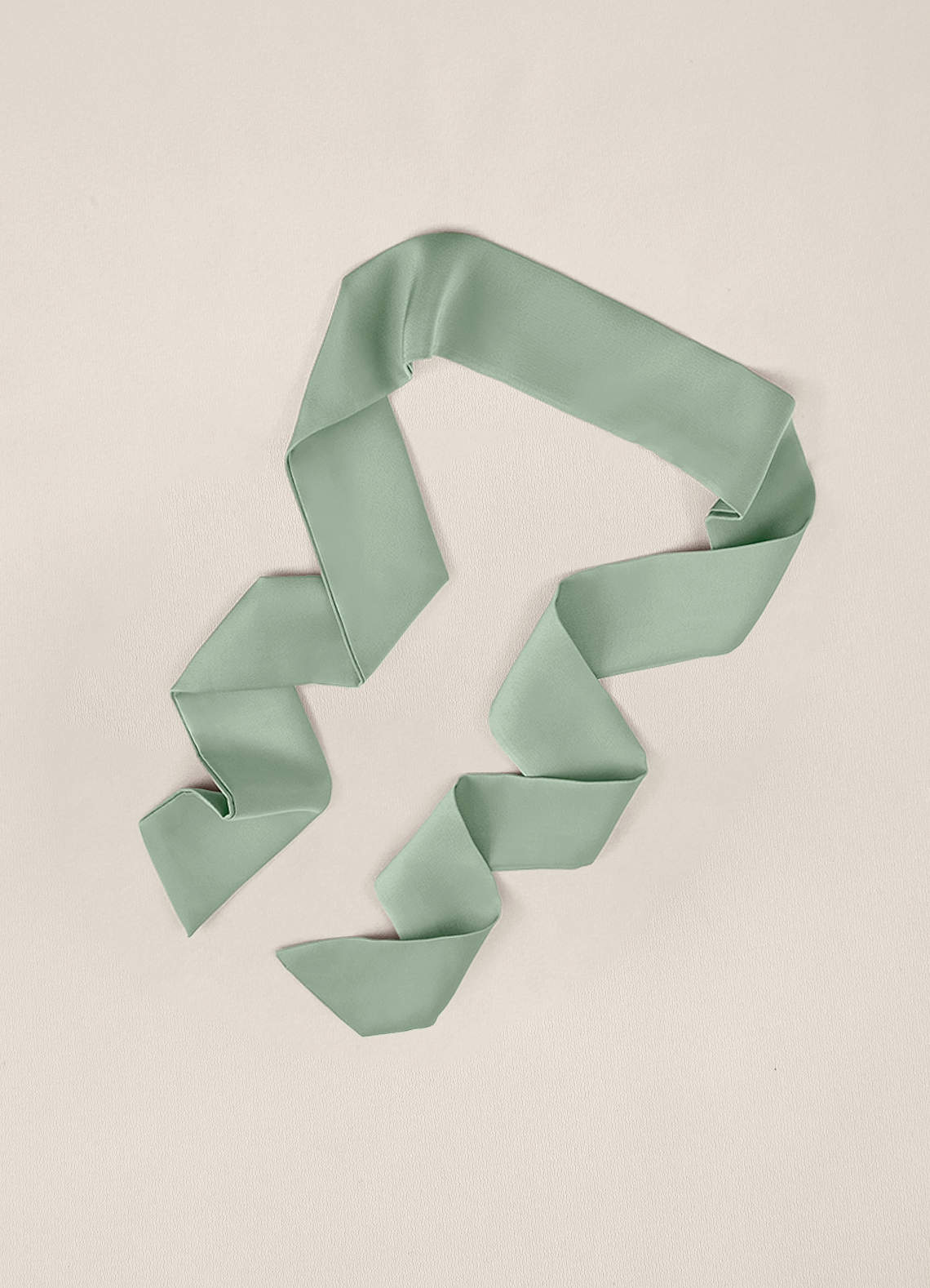 front Matching Color Stretch Satin Hair Scarf