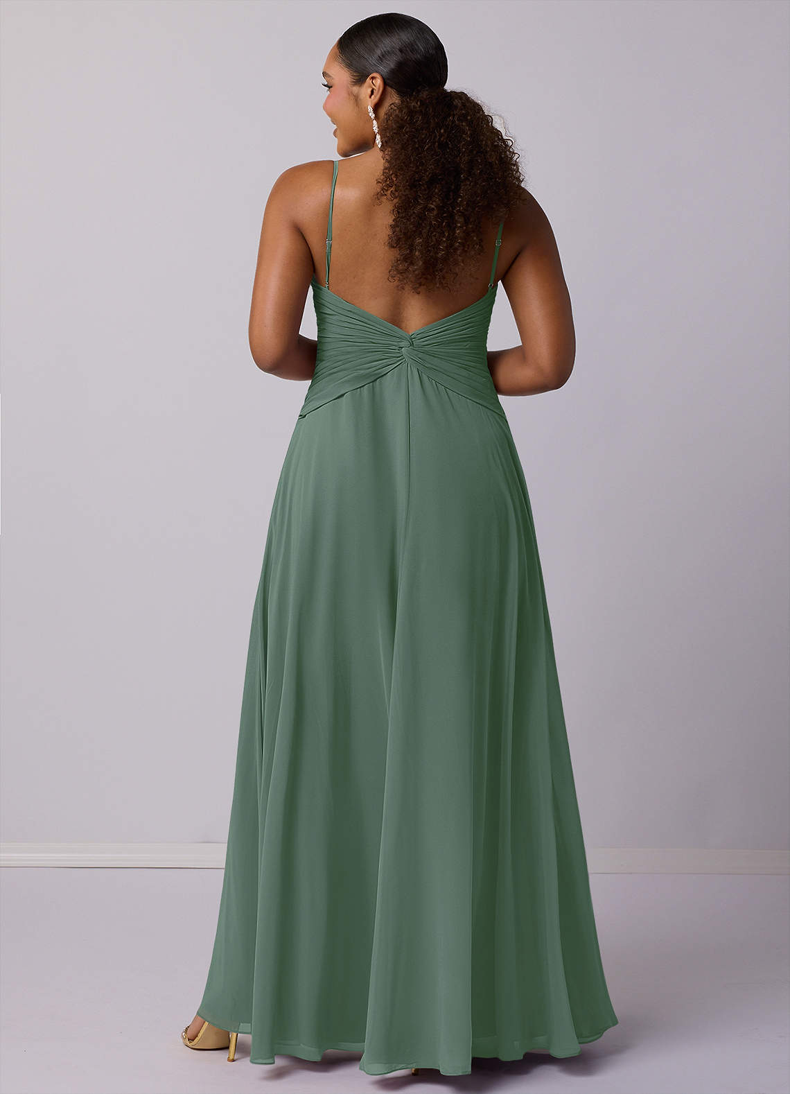 Barbie ♥ Azazie Bridesmaid Dresses A-Line Chiffon Floor-Length Dress image8