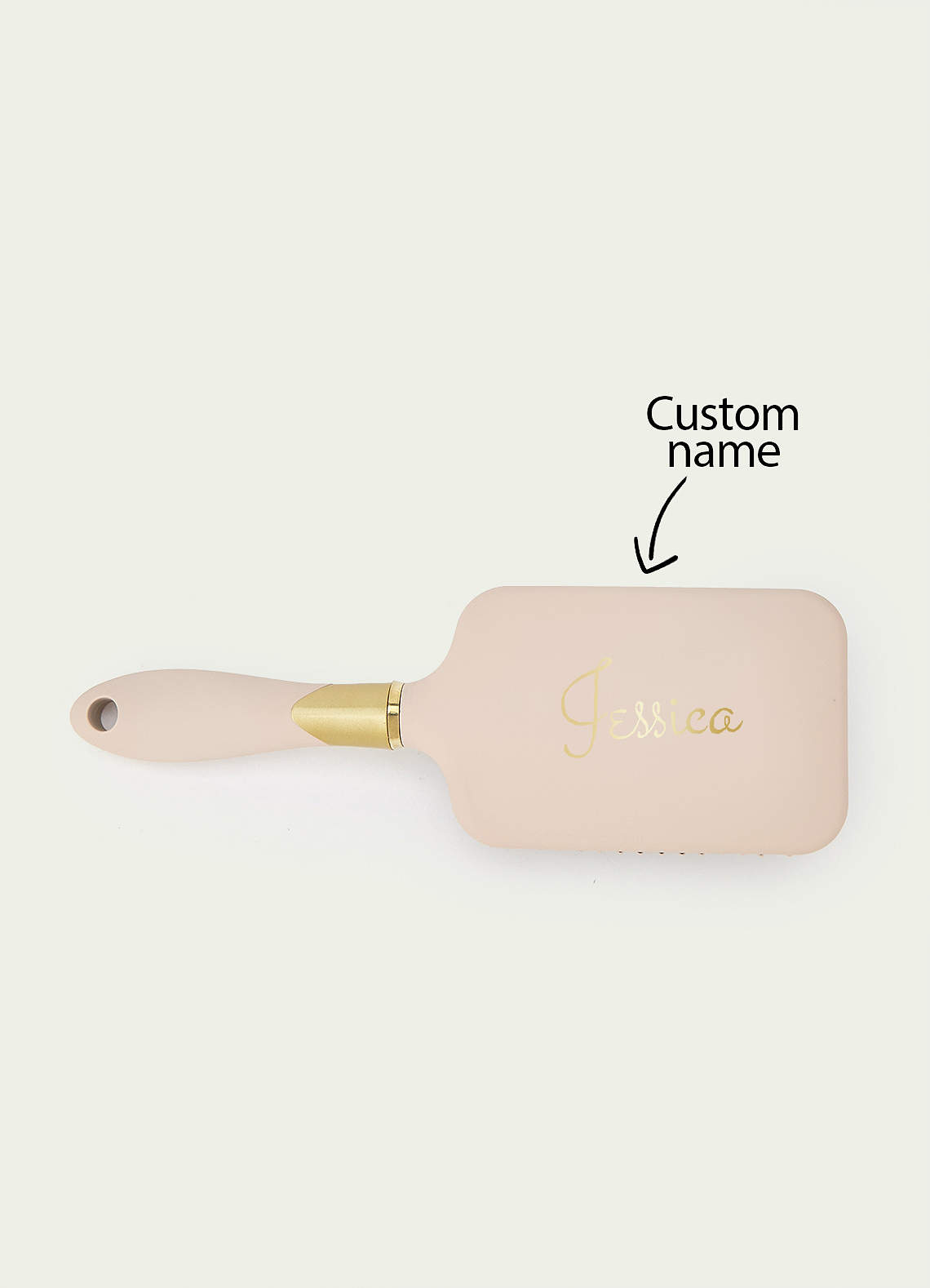 front Personalized Name Comb Custom Hair Brush Gift