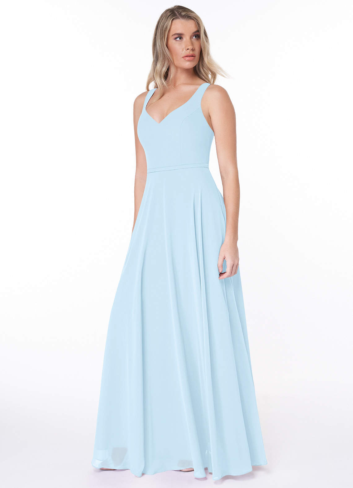 Sky Blue Azazie Briena Bridesmaid Dresses | Azazie