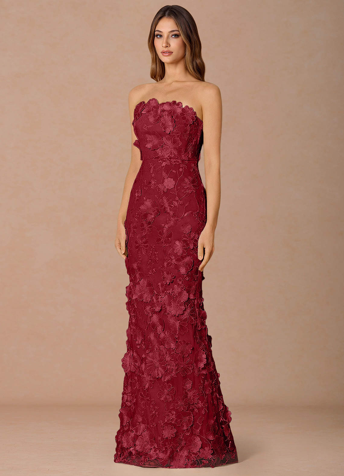 Della Merlot Maxi Dress image3