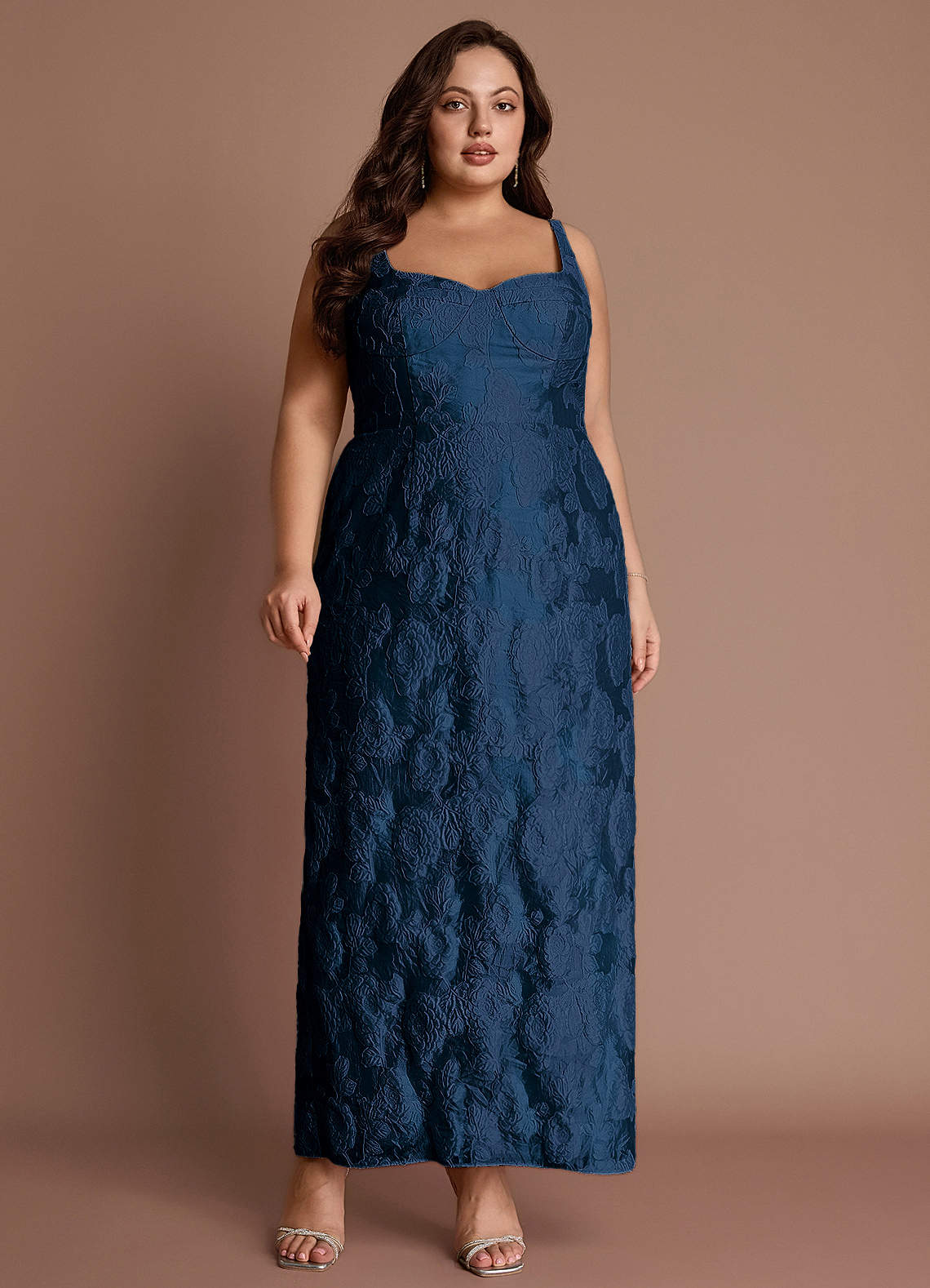 Odette Dark Navy Maxi Dress image1