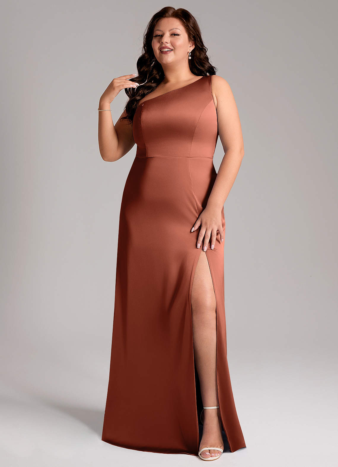 clay bridesmaid dress Jenny Yoo Pink Bridesmaid Dresses