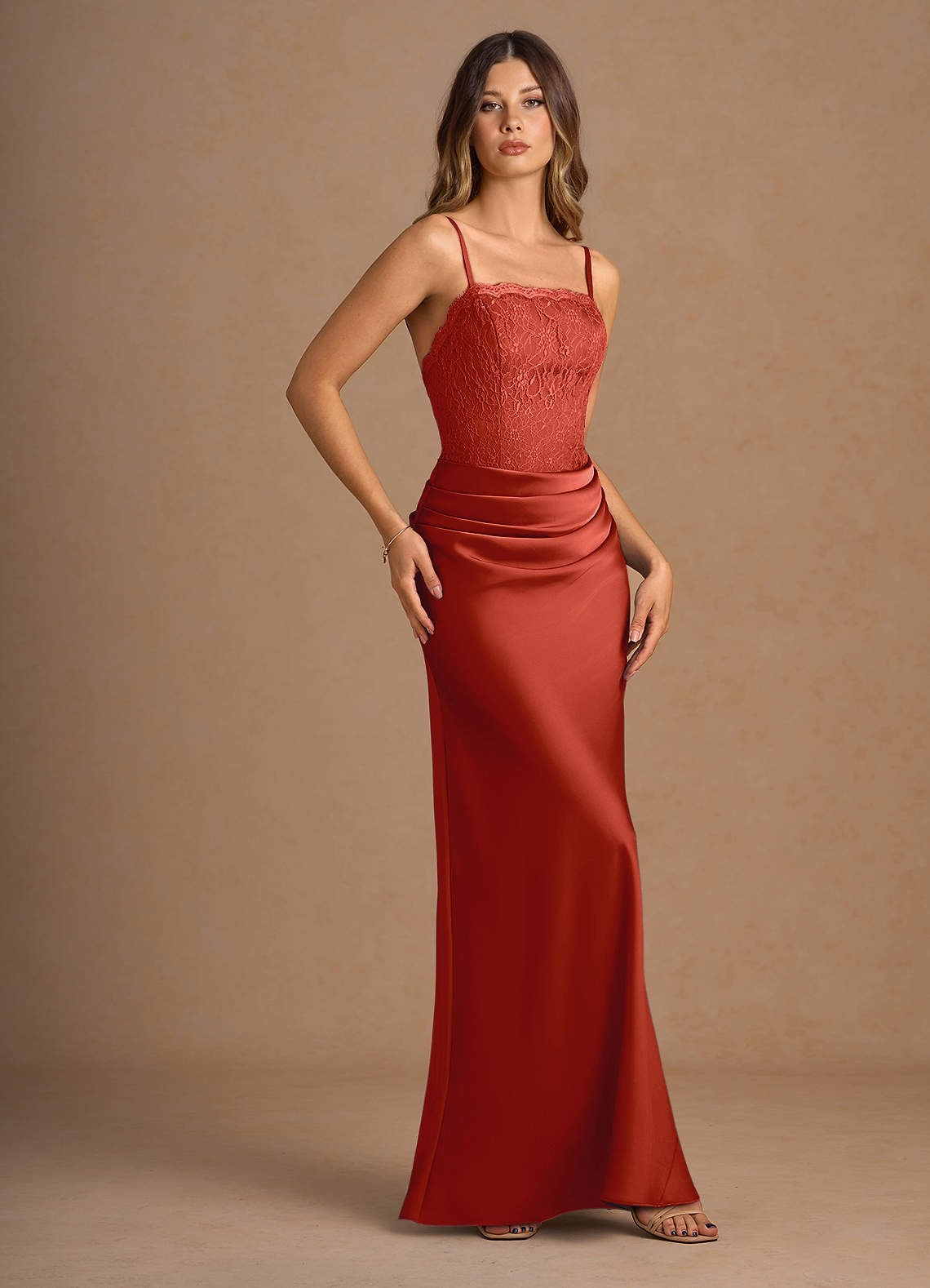 Arlise Rust Maxi Dress image1