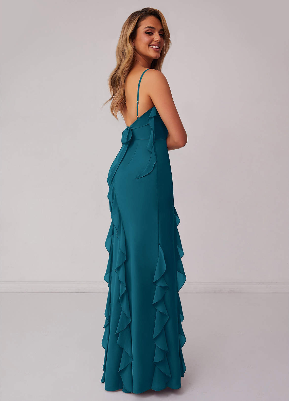Barbie™ ❤ AZAZIE 1001 Ready to Ship Ink Blue Chiffon Bridesmaid Dresses