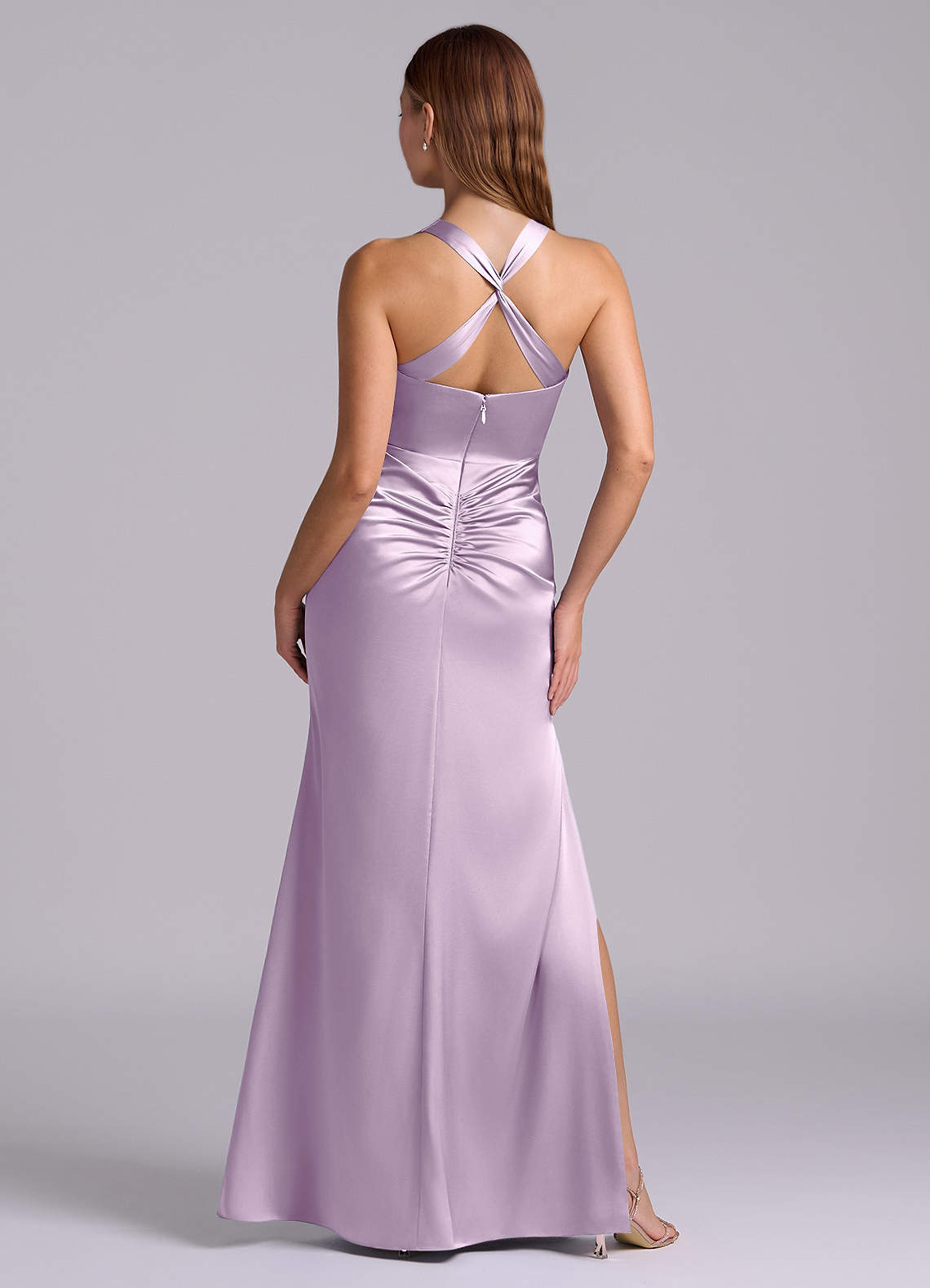 purple and silver bridesmaid dresses Pale Lilac Multiway Bridesmaid Dress - Handmade Infinity Gown