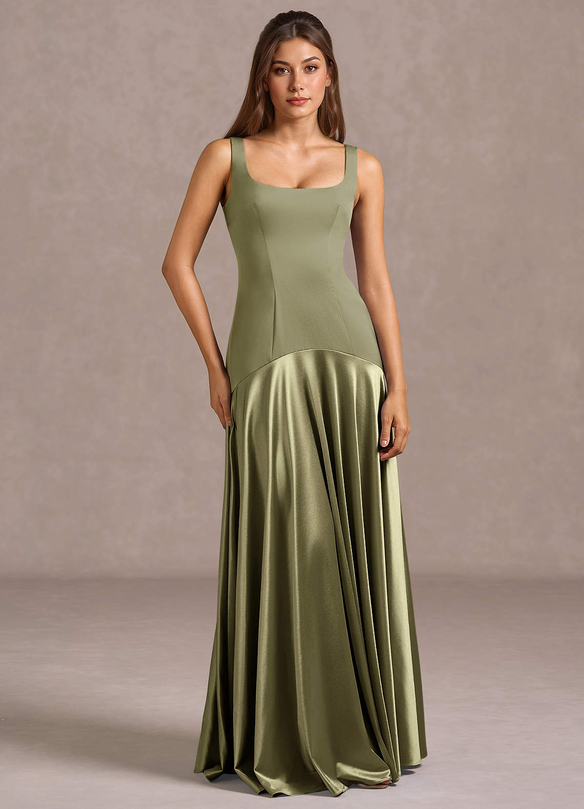 three quarter sleeve maxi dress Marina
