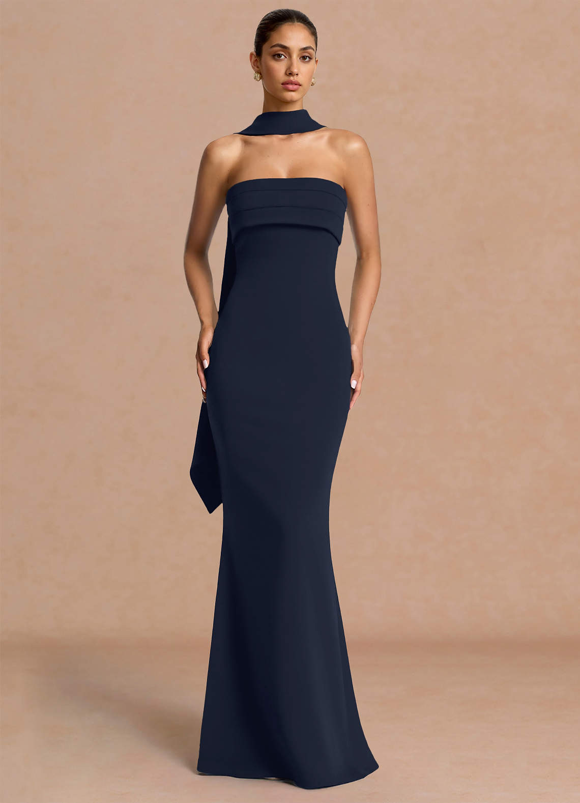 Eshe Navy Maxi Dress | Azazie