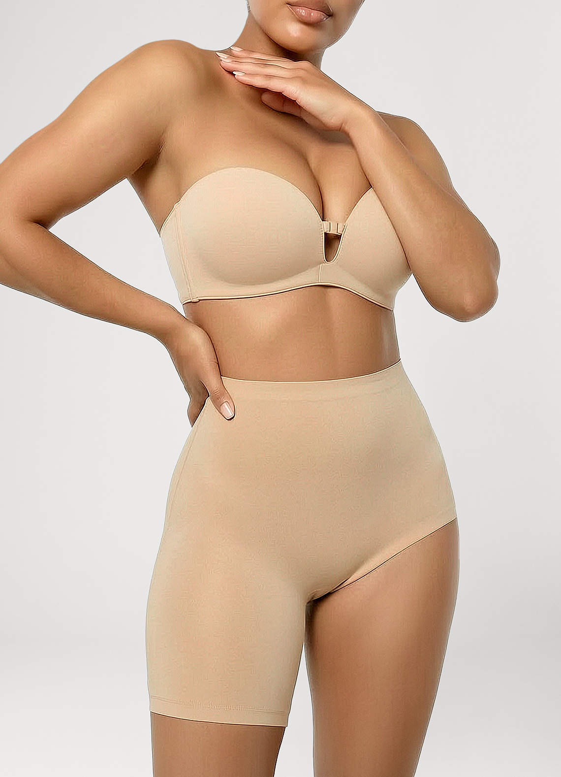 front Seamless Shaping Boyshorts for Slit Dresses