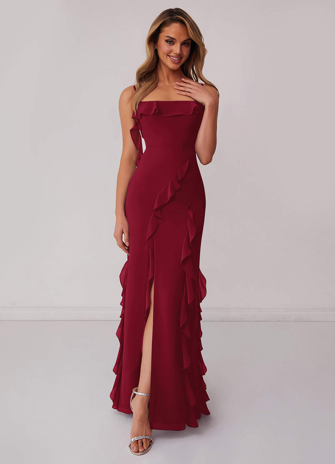 Burgundy bridesmaid dresses canada best sale