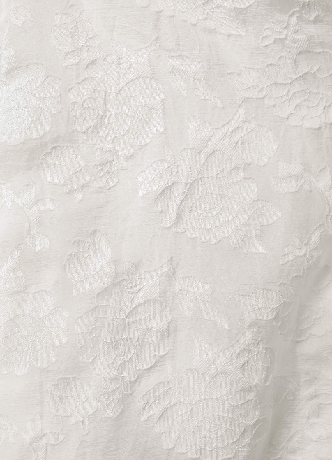Azazie Carmine Robes de mariée Robe Trapèze en Jacquard Floral Épaule décolletée Blanc De Diamant image7