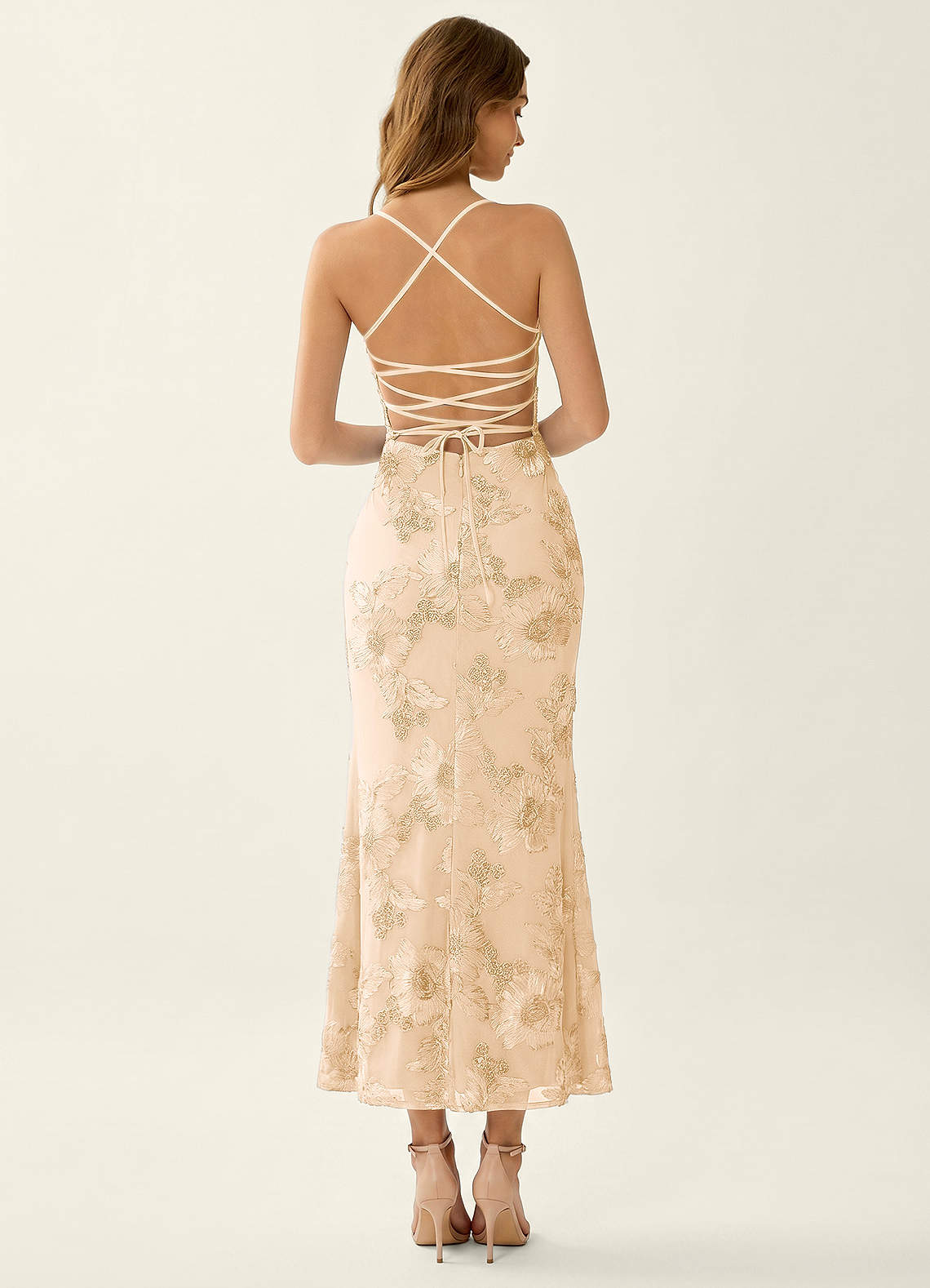 Octavenlly Yellow Lace Mesh Wedding Guest | Azazie