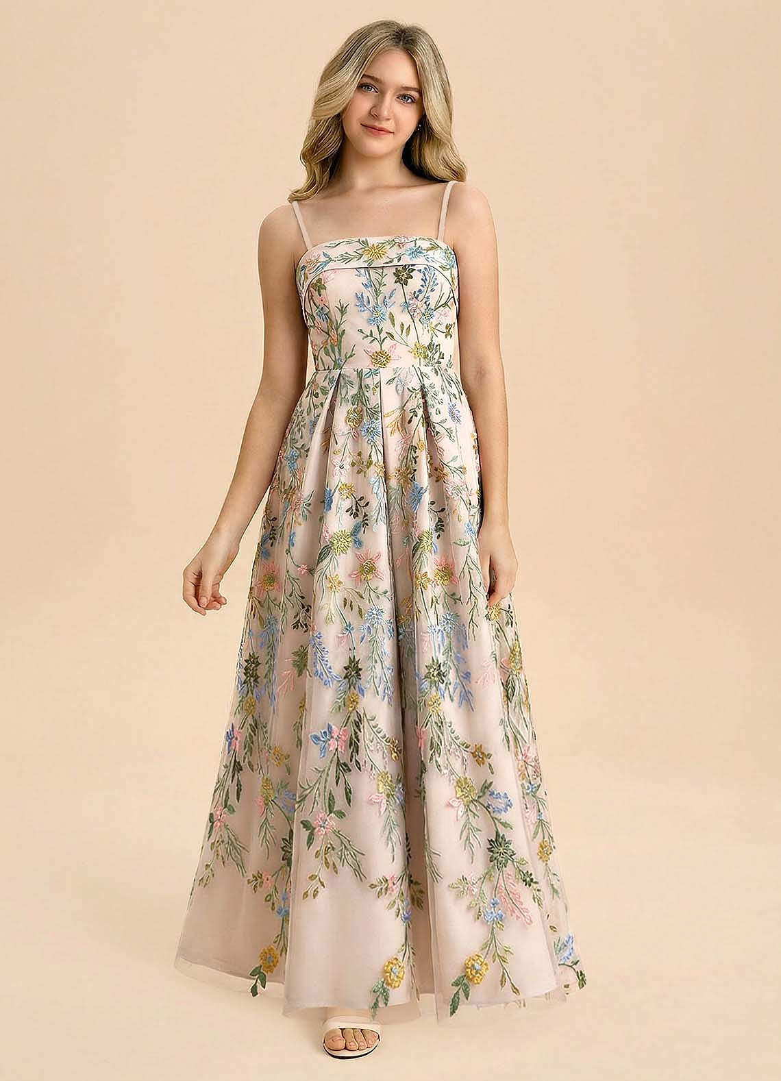 front Azazie Evangeline Junior Formal Dress