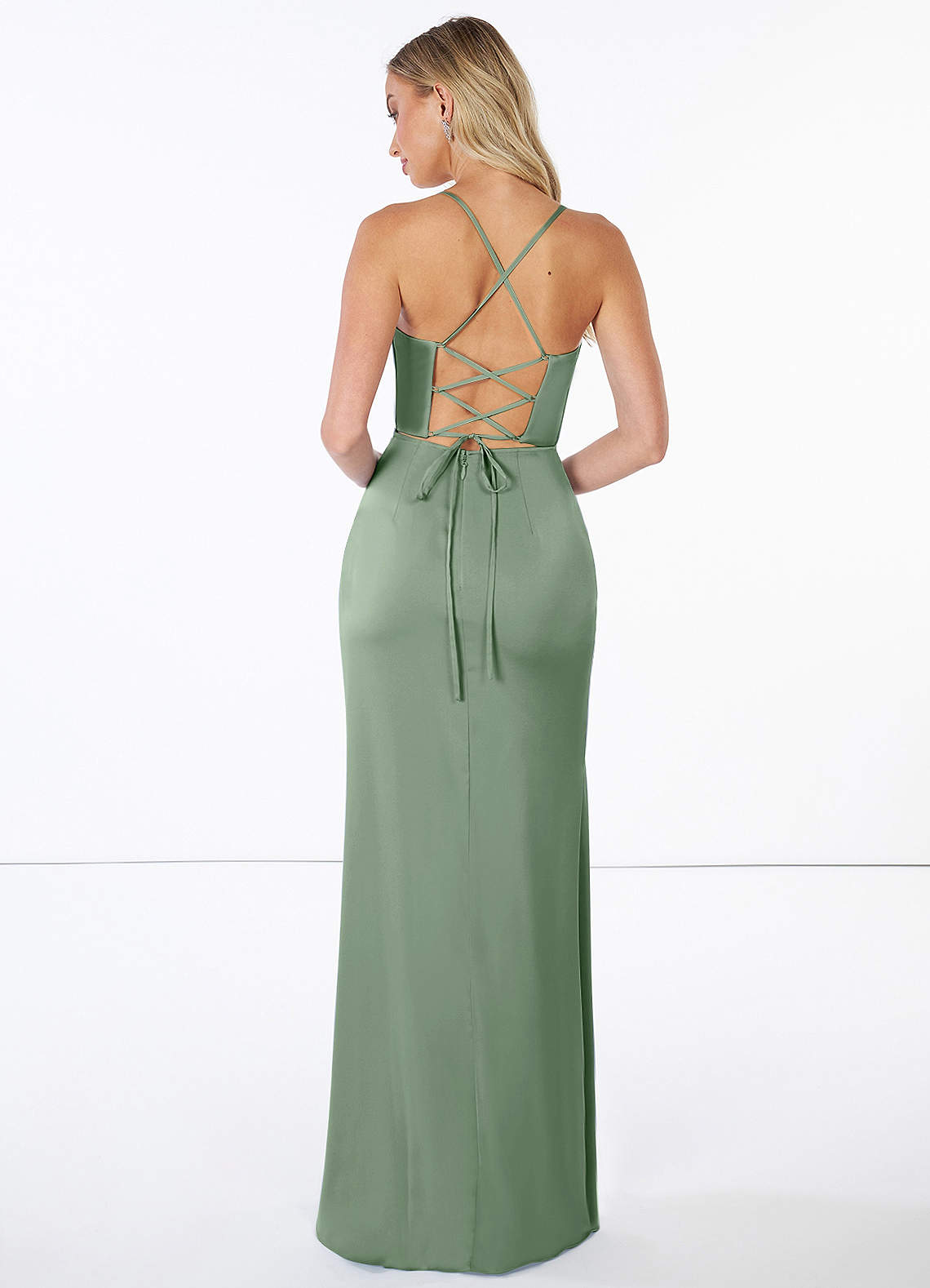 Azazie Brookelle Stretch Satin Dress Bridesmaid Dresses | Azazie