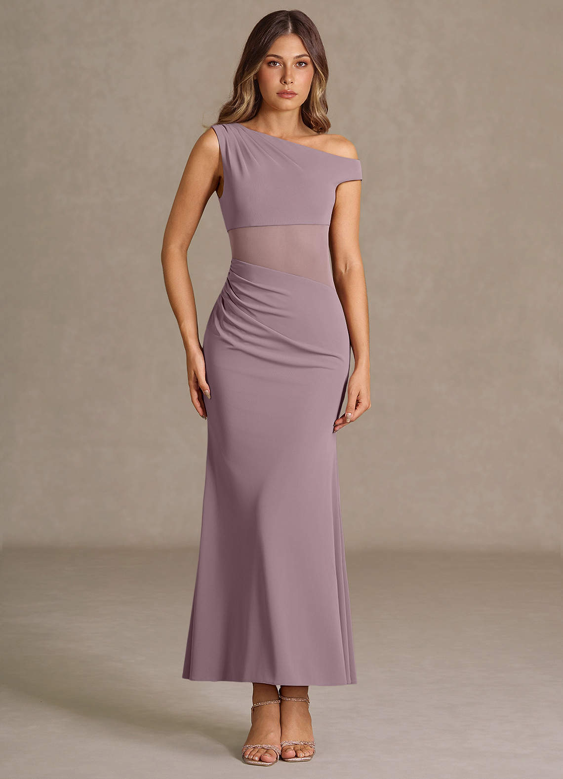 Elowen Pastel Violet Maxi Dress image1